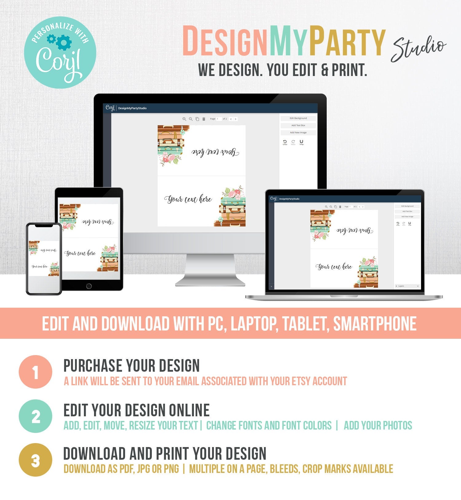 Editable Travel Adventure Food Label Place Card Traveling to Mrs Tent Card Adventure Bridal Shower Suitcases Digital Template Printable 0044