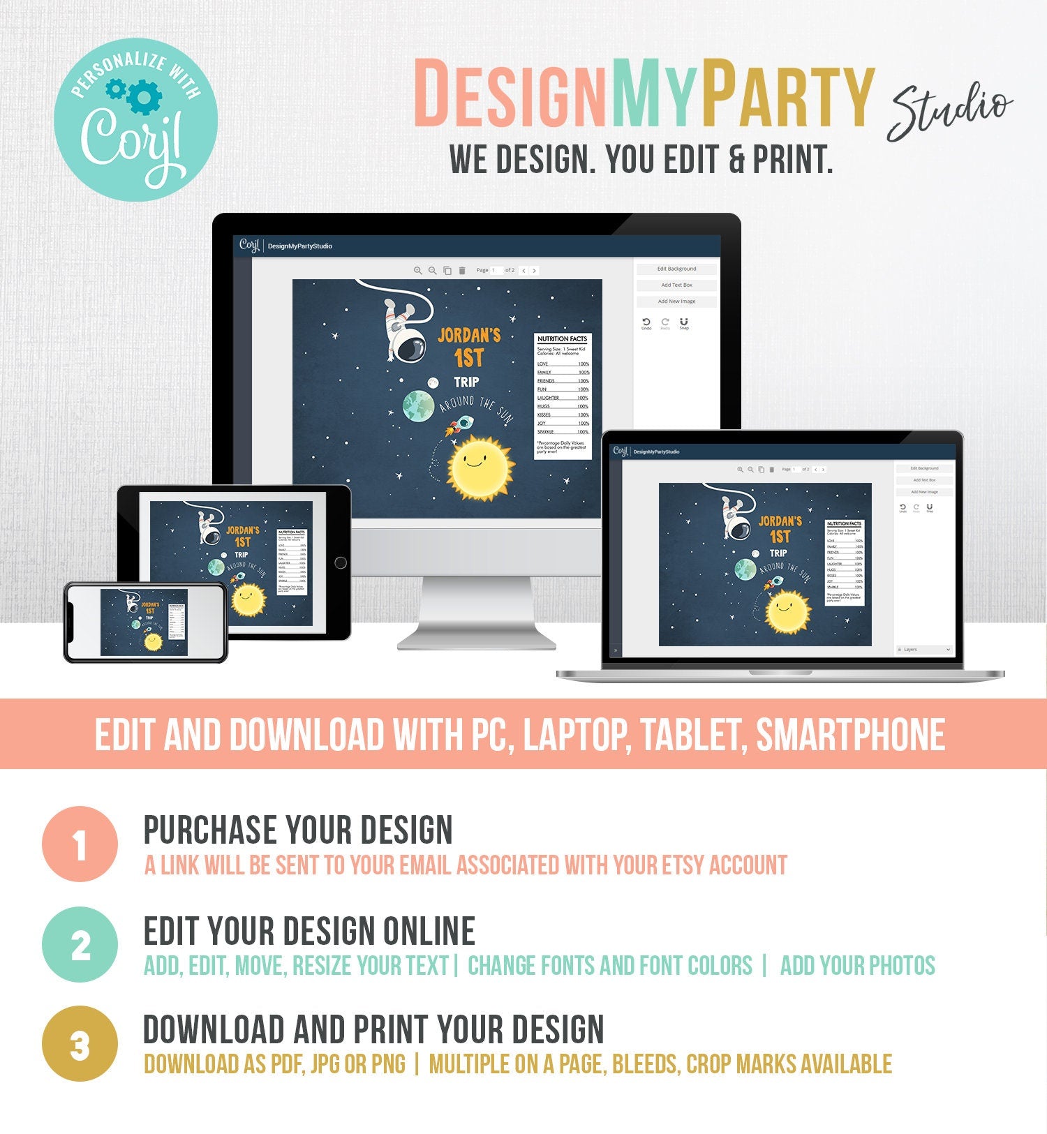 Editable Outer Space Chip Bag Outer Space Birthday Party Decor Boy 1st Birthday Astronaut Galaxy Snack Favor Digital Template Printable 0046