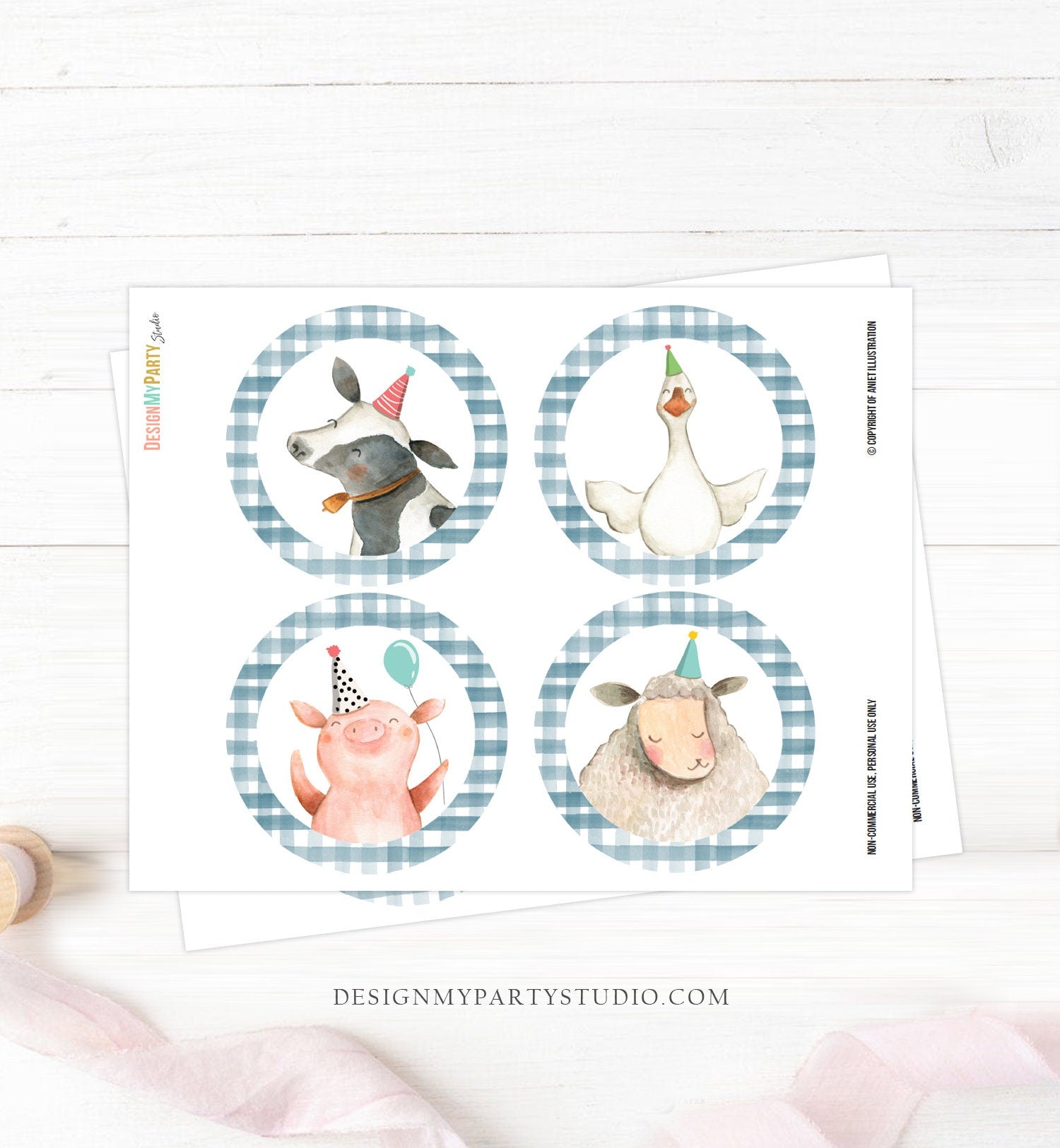 Farm Animals Birthday Banner Barnyard Birthday Garland Boy Birthday Decor Party Decorations Cor Pig Sheep Banner Digital Printable 0155