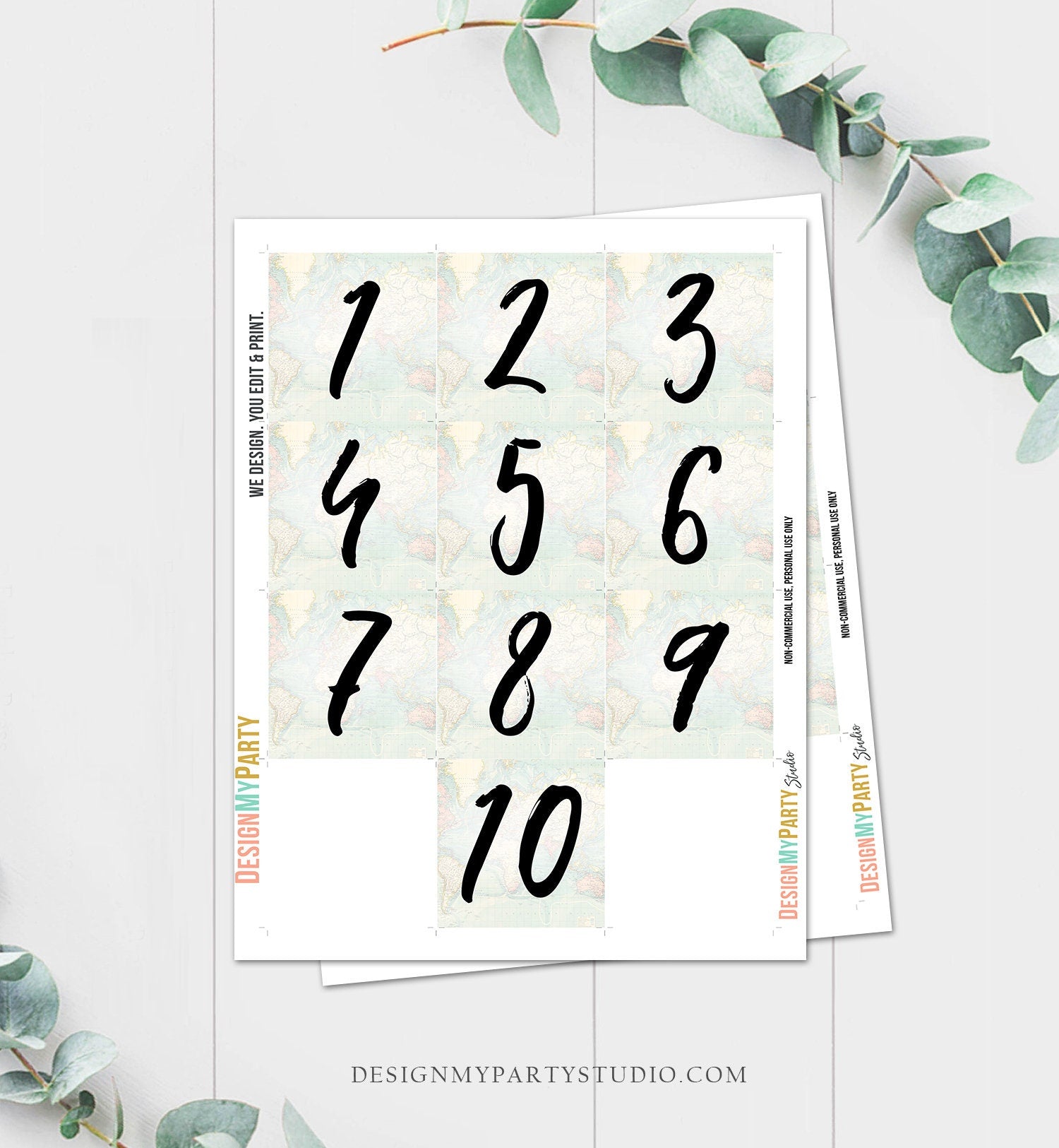 Editable Where Were They? Bridal Shower Game Wedding Shower Activity Eucalyptus Travel Adventure Bride Groom Template PRINTABLE Corjl 0263