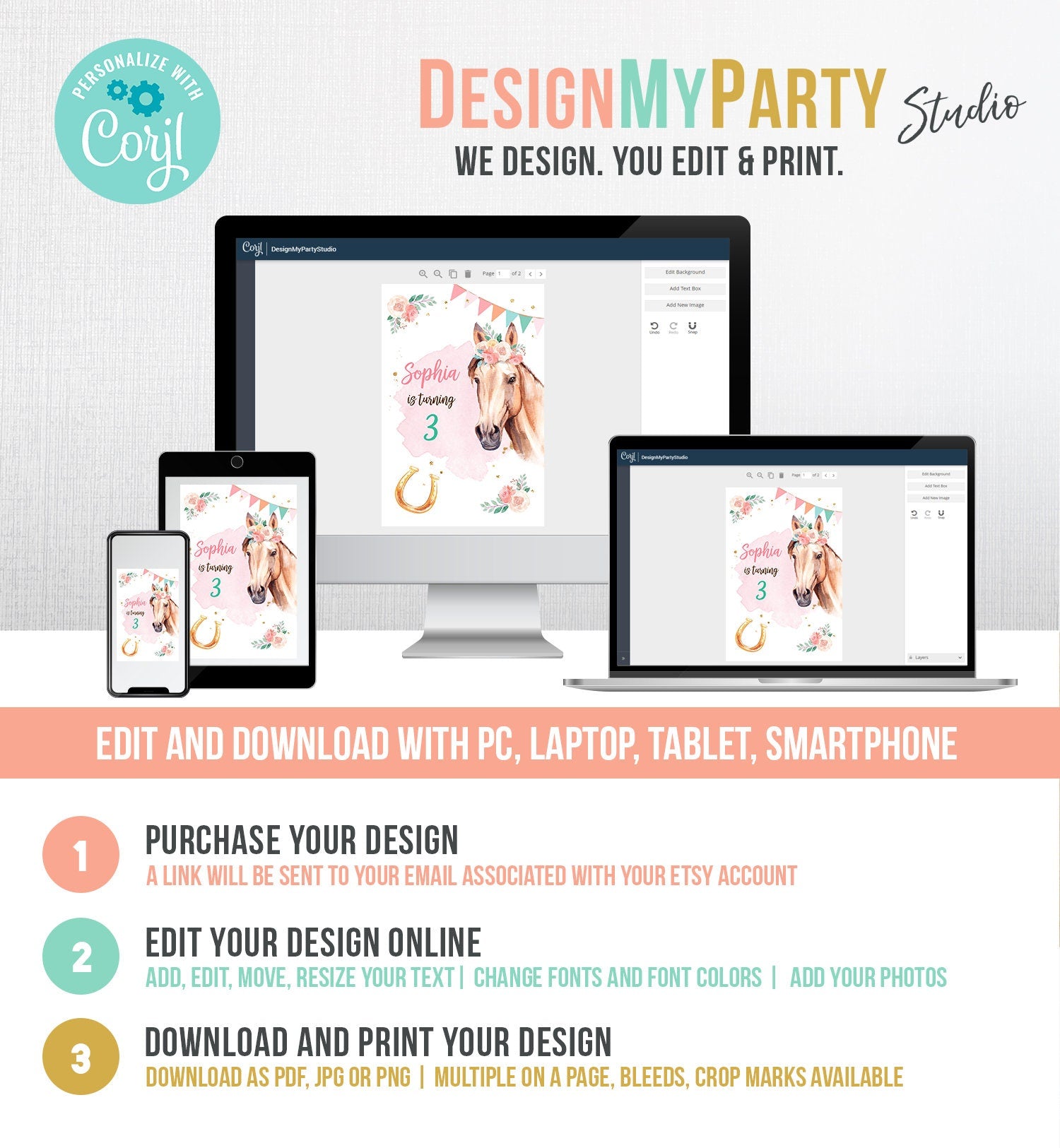 Editable Horse Birthday Juice Pouch Label Juice Favors Cowgirl Party Girl Birthday Decor Floral Digital Download Template Printable 0398