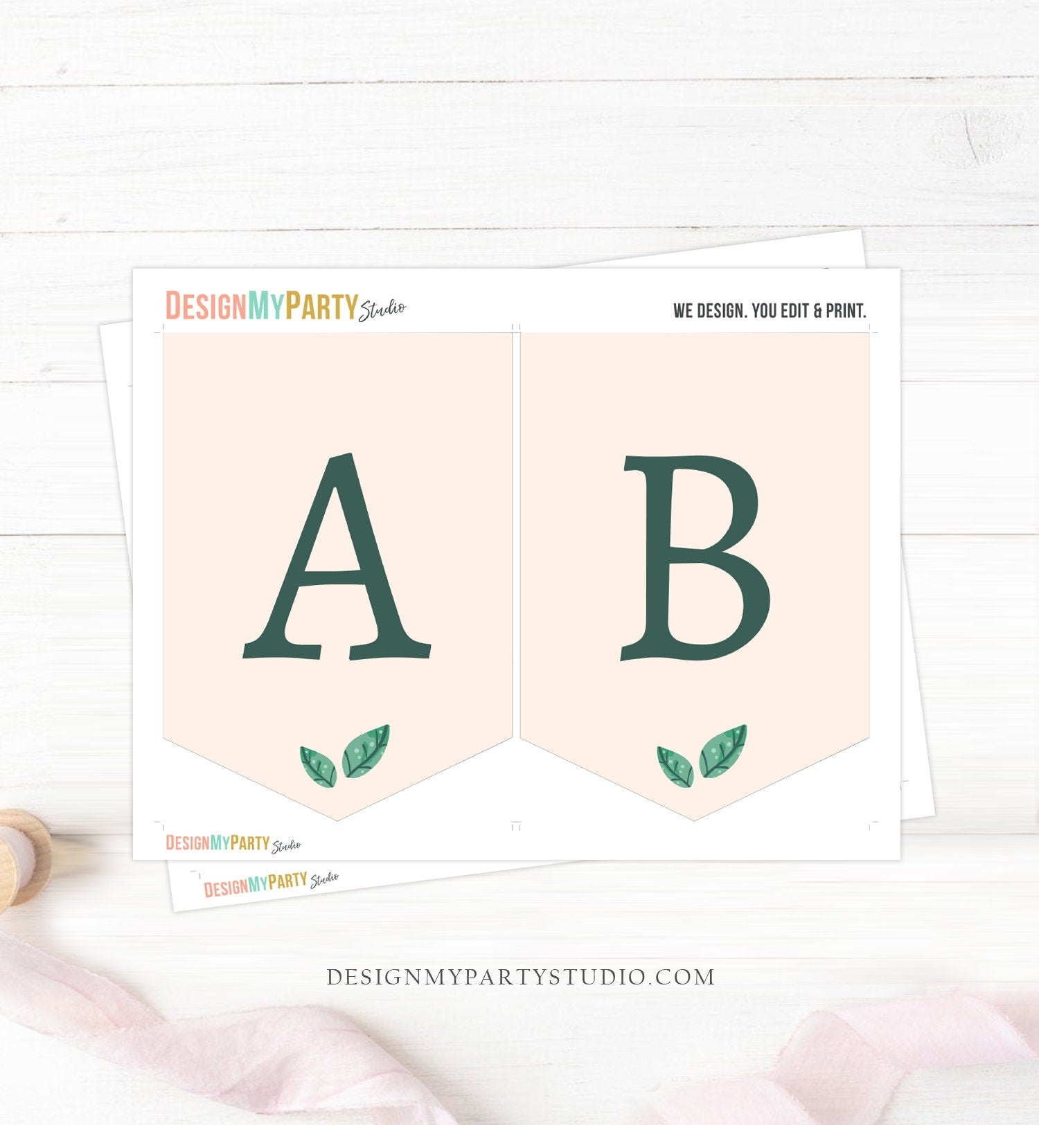 Little Cutie Birthday Banner A-Z Alphabet Numbers Banner First Happy Birthday Banner Boy Girl Orange Citrus ONE First Decor Printable 0330