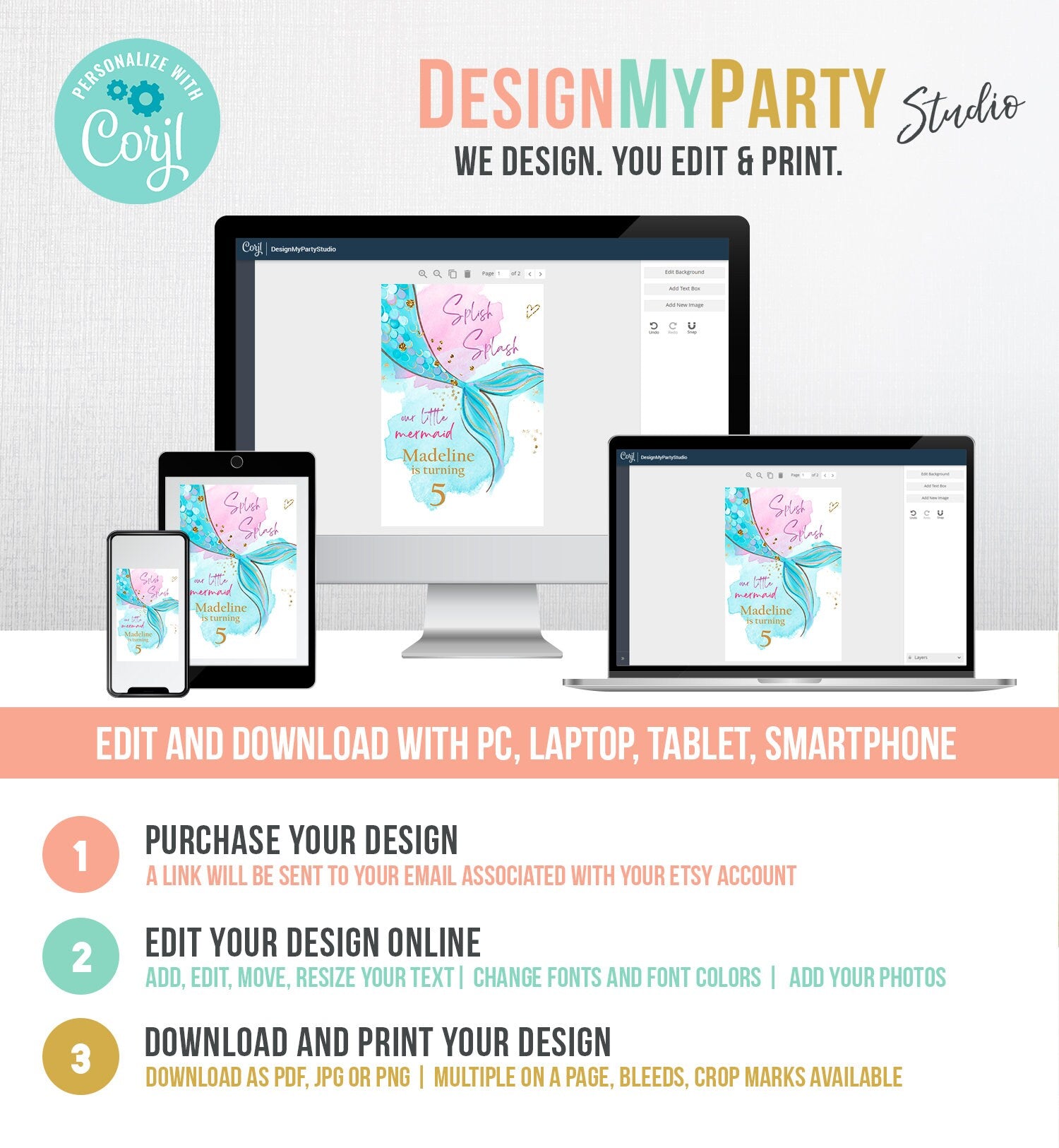 Editable Mermaid Juice Pouch Label Juice Favors Mermaid Birthday Party Girl Pink Blue Teal Under The Sea Digital Template Printable 0403