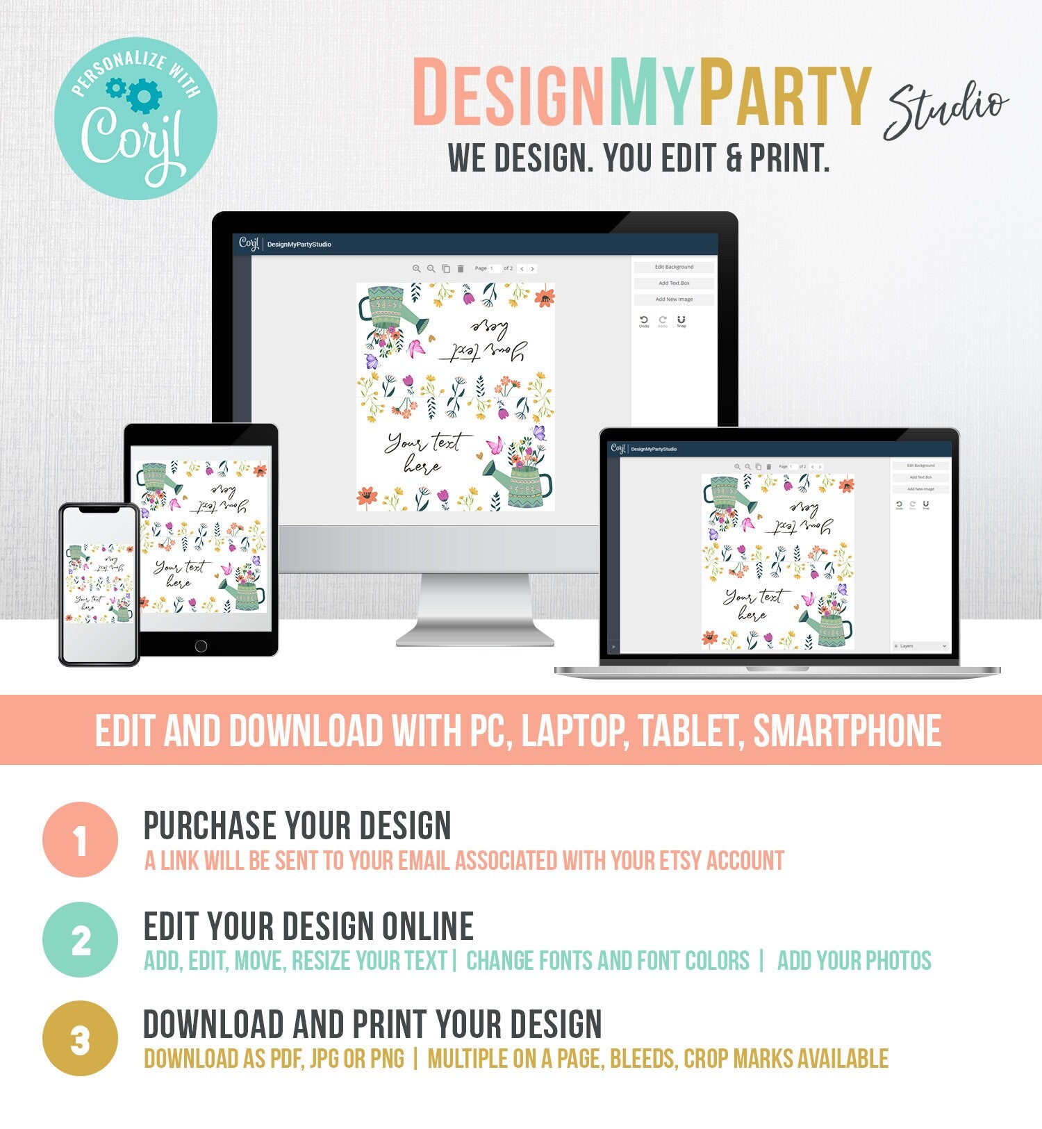 Editable Wildflower Food Label Birthday Tent Card Wildflower Garden Party Floral Place Insert Girl Digital Download Template Printable 0396