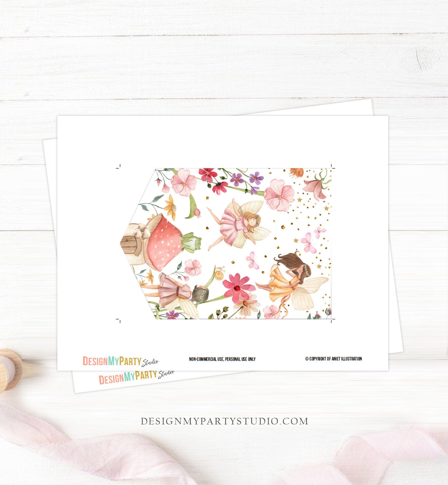 Fairy Birthday Banner A-Z Alphabet Numbers Banner Fairy Garden Magical Forest Tea Party First Happy Birthday Banner Decor Printable 0406