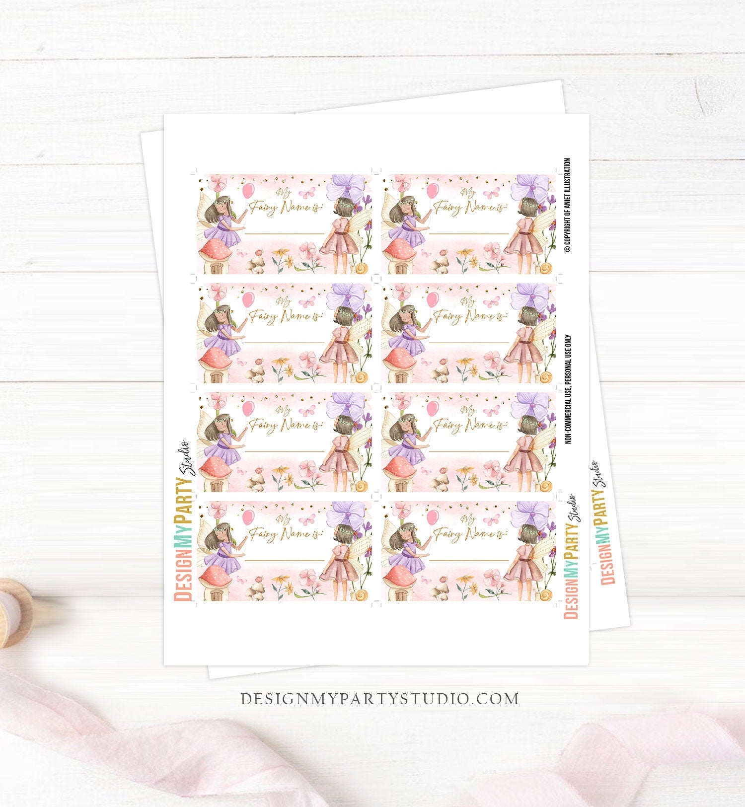 What Is your Fairy Name Fairy Birthday Game Fairy Forest Party Activity Fairy Tea Party Game Floral Whimsical Template Printable Corjl 0406