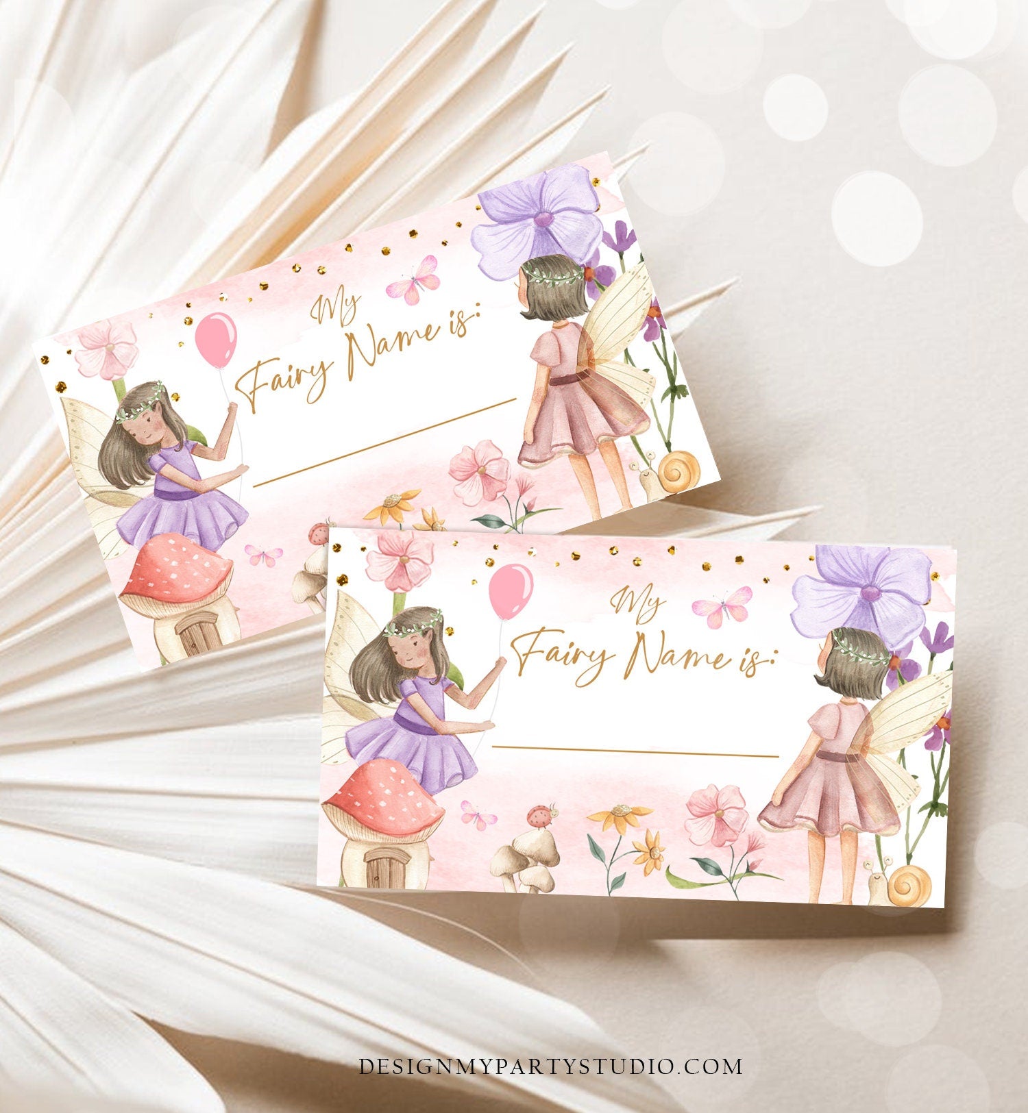 What Is your Fairy Name Fairy Birthday Game Fairy Forest Party Activity Fairy Tea Party Game Floral Whimsical Template Printable Corjl 0406