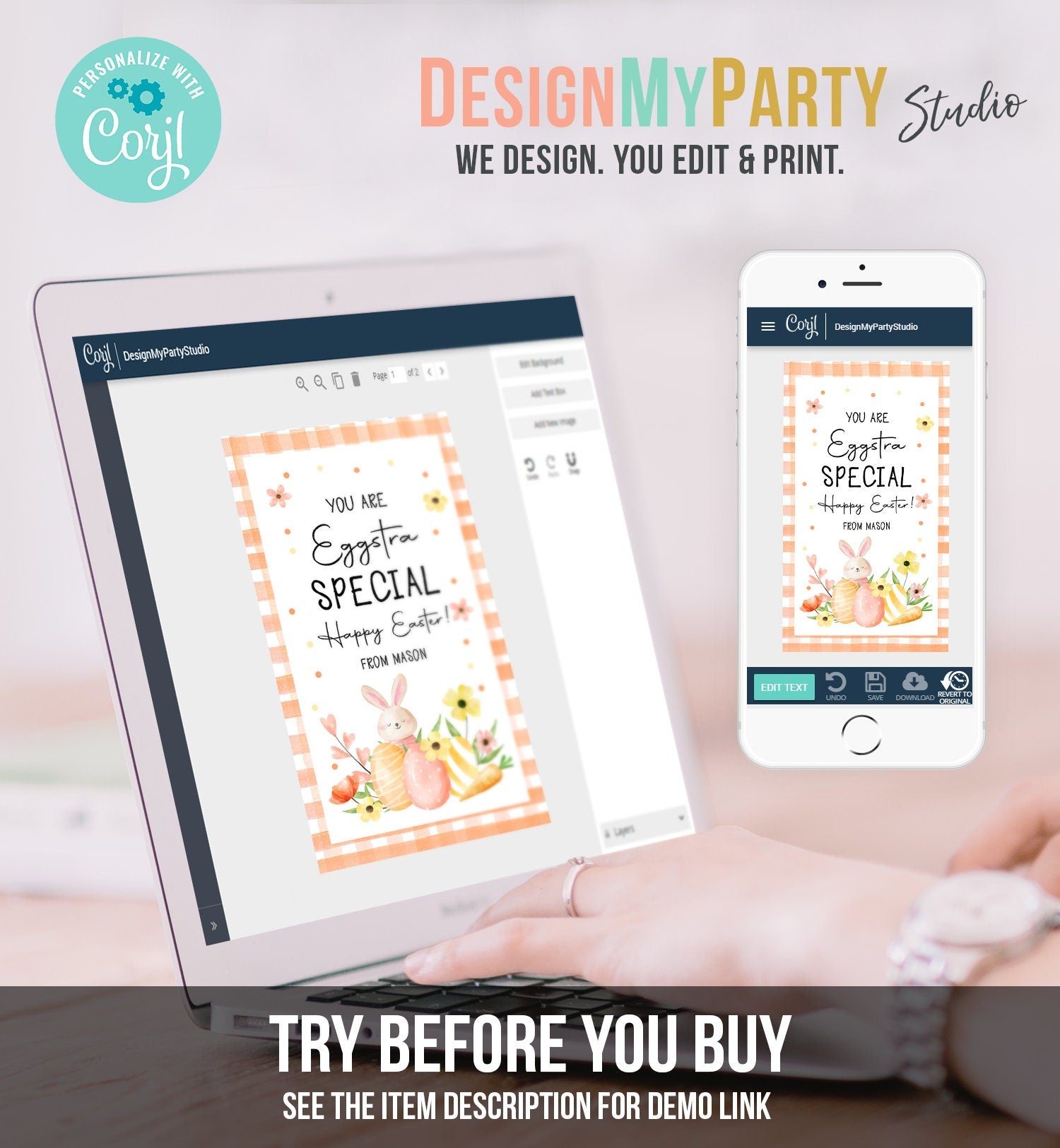 Editable Easter Tags You are Eggstra Special Kids Classroom Teacher Appreciation Tag Personalized Happy Easter Digital PRINTABLE 0449