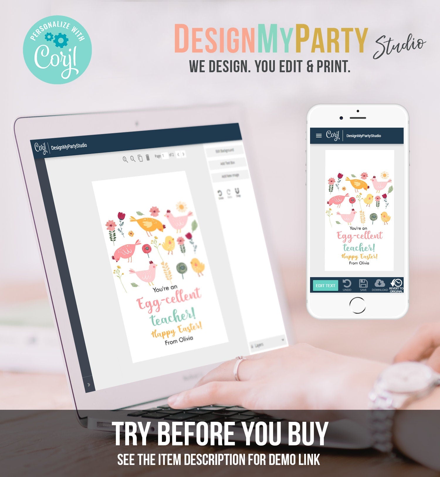 Editable Easter Gift Tags Egg-Cellent Teacher Appreciation Classroom Favor Tag Eggcellent Happy Easter Treat Cookie Digital PRINTABLE 0449