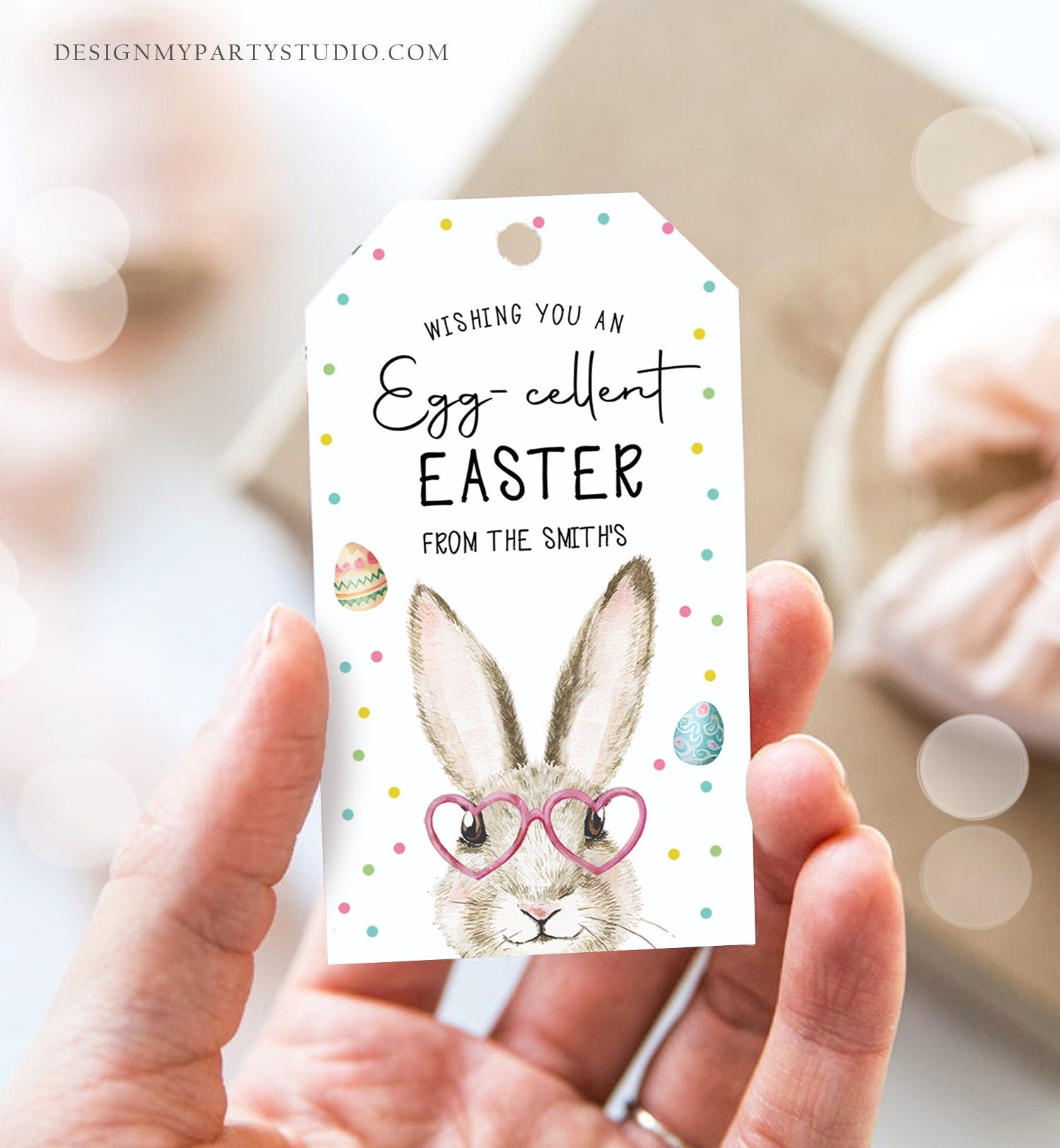 Editable Egg-cellent Easter Gift Tags Easter Teacher Appreciation Classroom Favor Tag Bunny Bait Happy Easter Cookie Digital PRINTABLE 0449