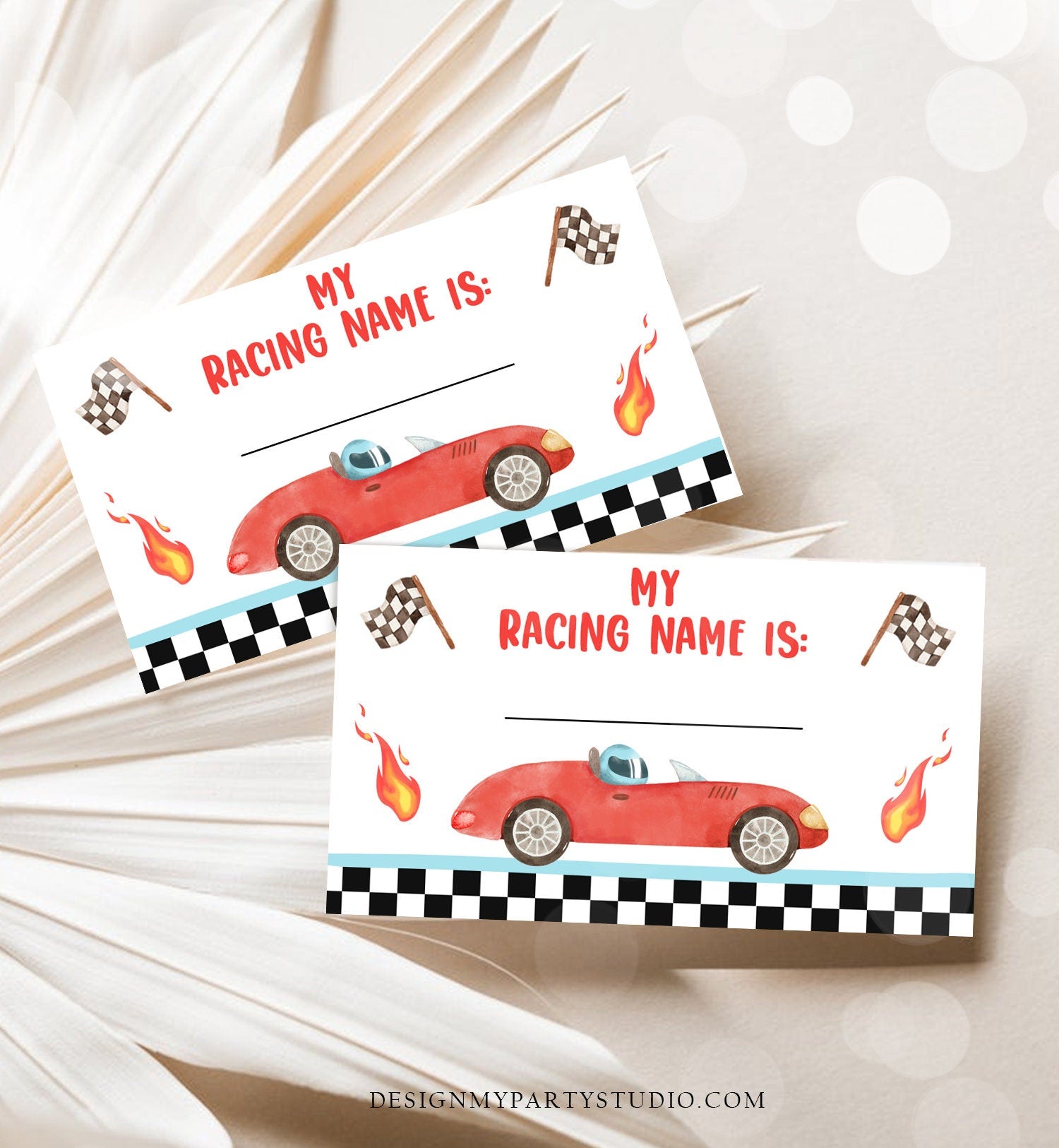 What Is your Racing Name Game Growing Up Two Fast Birthday Game Race Car Party Activity Boy 2nd 2 Fast One Template Printable Corjl 0424