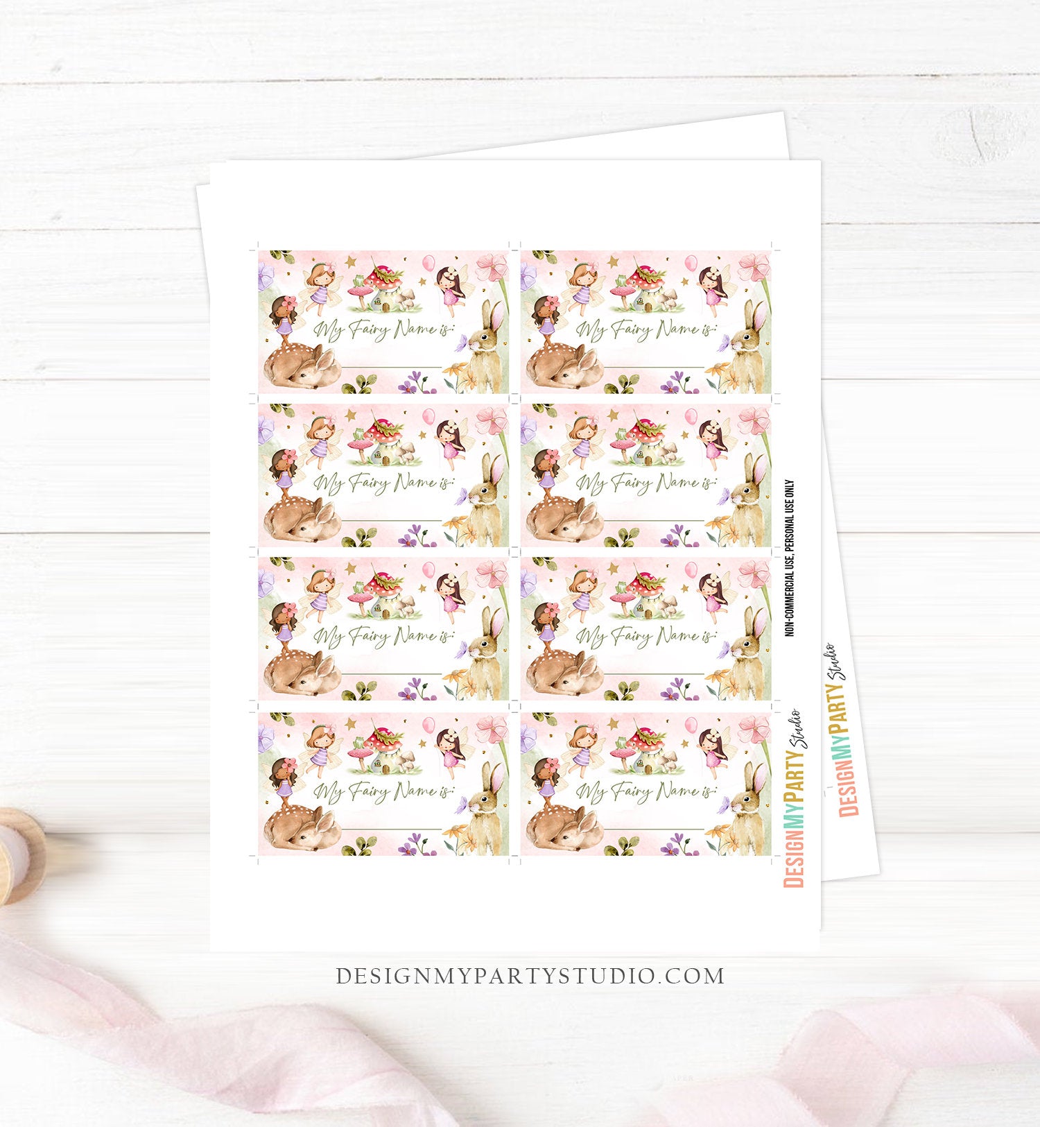 What Is your Fairy Name Fairy Birthday Game Fairy Forest Party Activity Fairy Tea Party Game Floral Whimsical Template Printable Corjl 0438