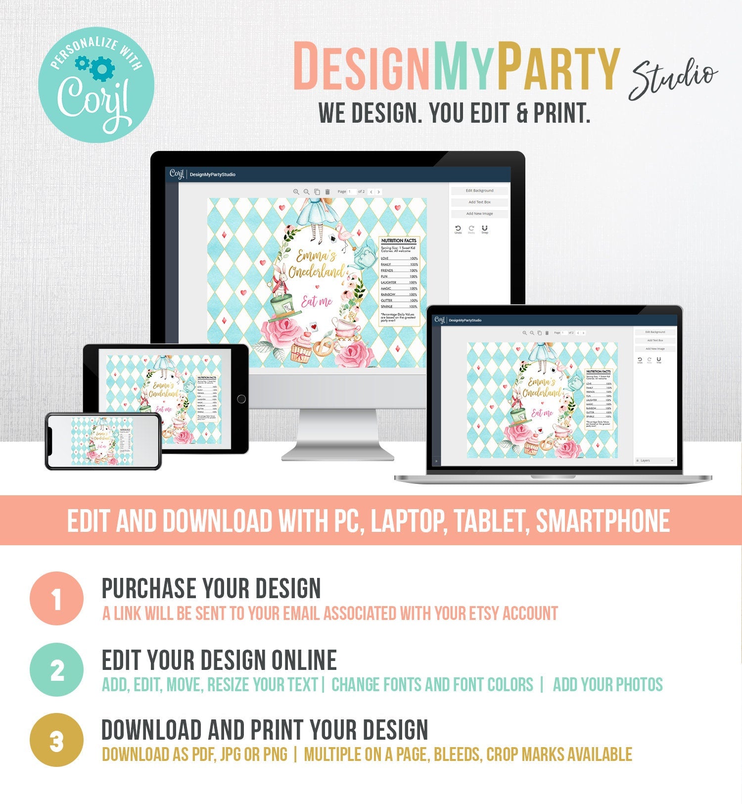 Editable Fairy Birthday Chip Bag Fairy Party Decor Girl 1st Birthday Fairy Garden 1st Birthday Snack Favors Digital Template Printable 0438