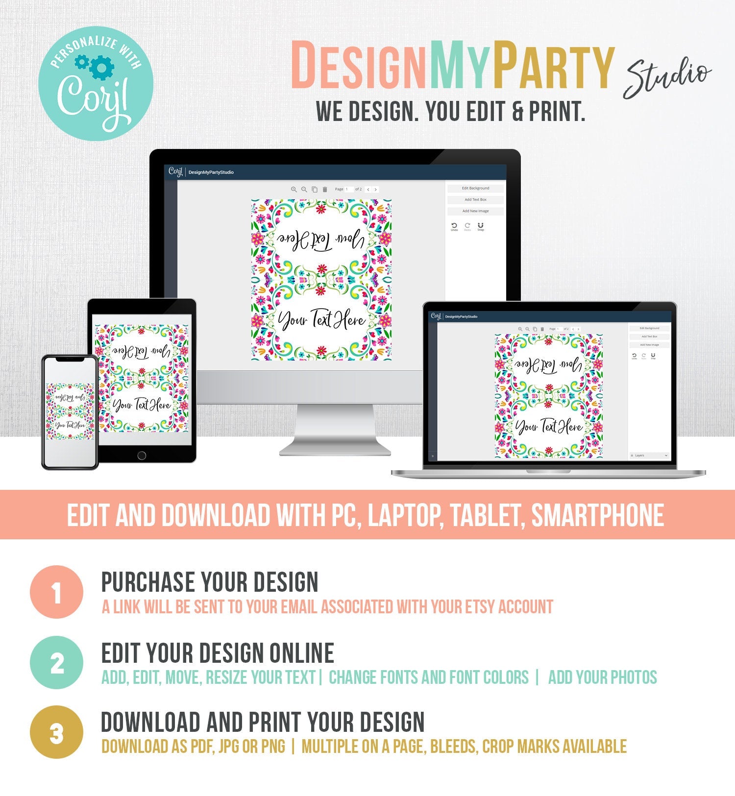 Editable Fiesta Cactus Food Labels Fiesta Party Place Card Tent Card Mexico Floral Mexican Birthday First Fiesta Decor Digital Template 0466