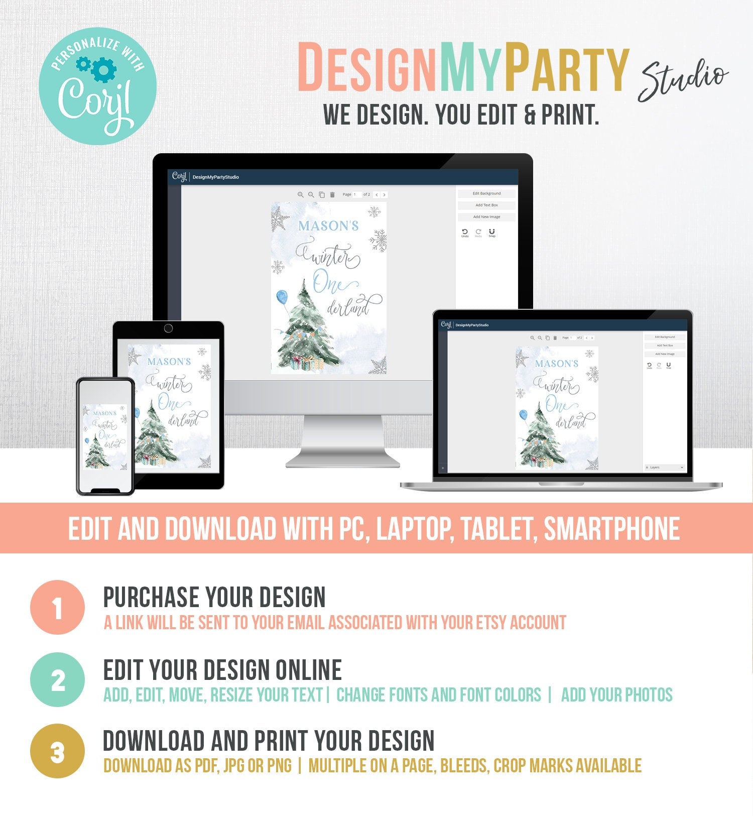 Editable Winter ONEderland Juice Pouch Label Juice Favors Boy First Birthday Christmas Snowflakes Digital Download Template Printable 0363