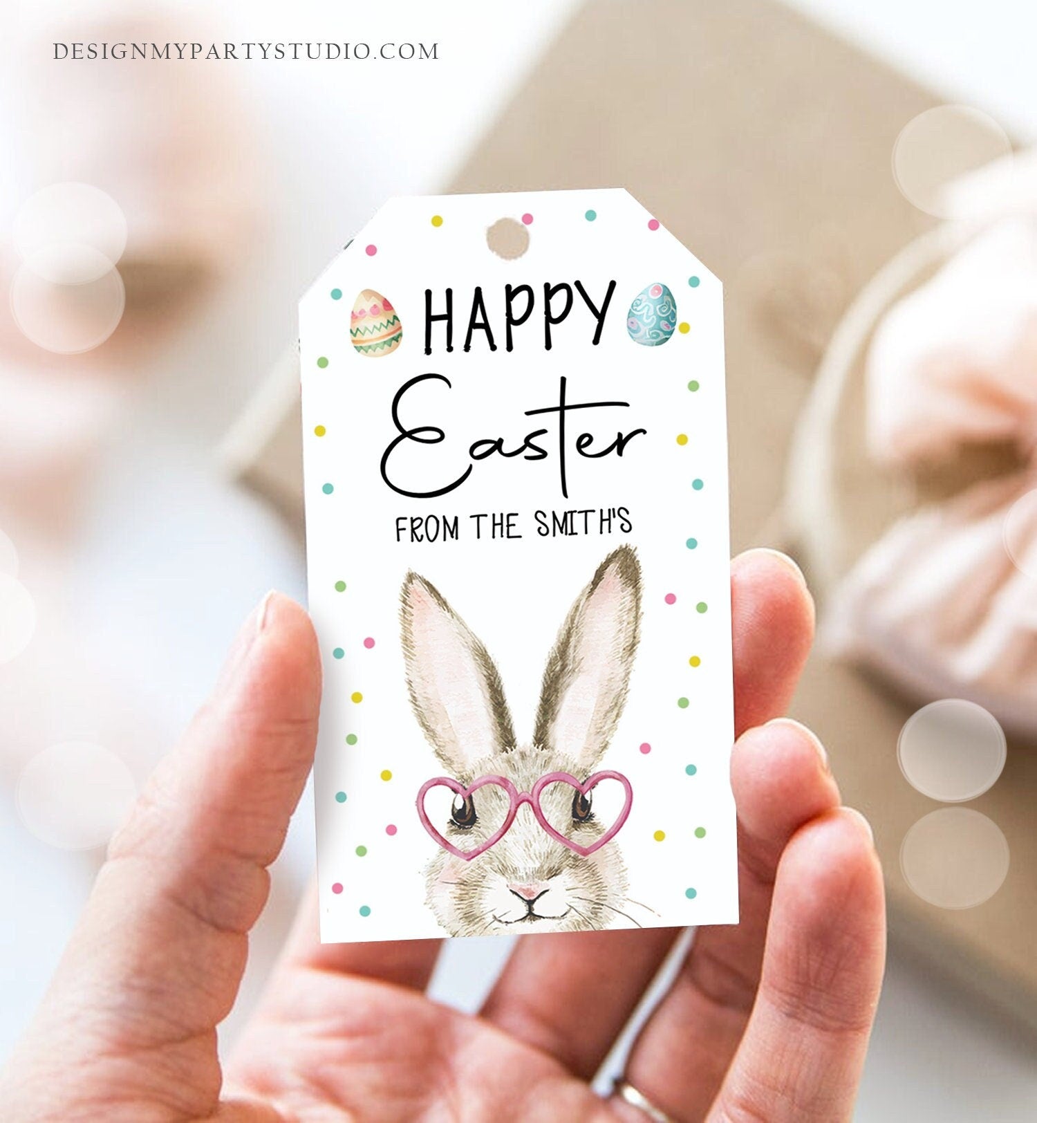 Editable Happy Easter Gift Tags Easter Teacher Appreciation Classroom Favor Tag Bunny Bait Favor Tag Easter Cookie Digital PRINTABLE 0449