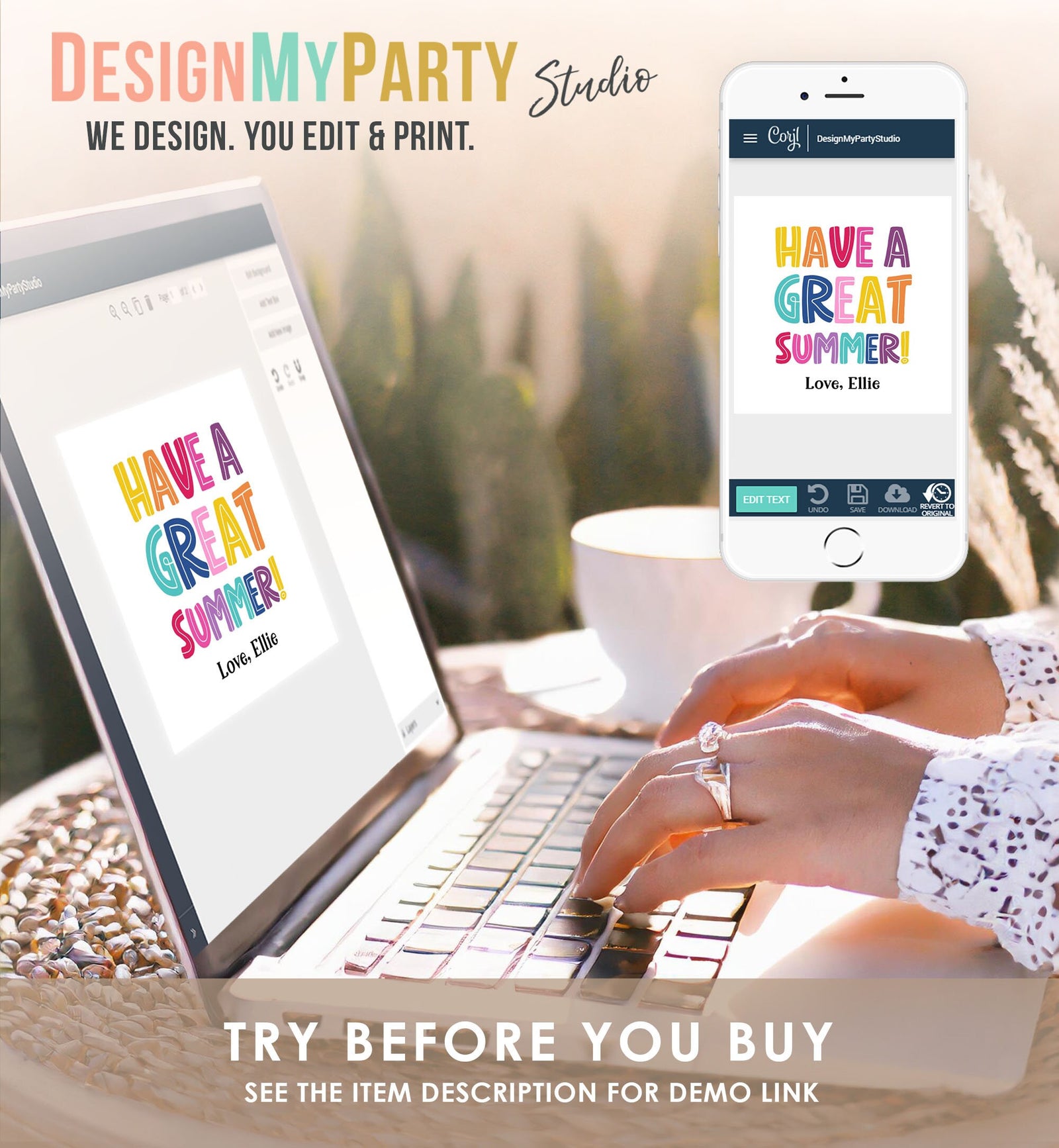 Editable Summer Teacher Thank You Gift Tag Kids Last Day of School Classmate Tag End Of School Year Tag Preschool Template Printable 0464