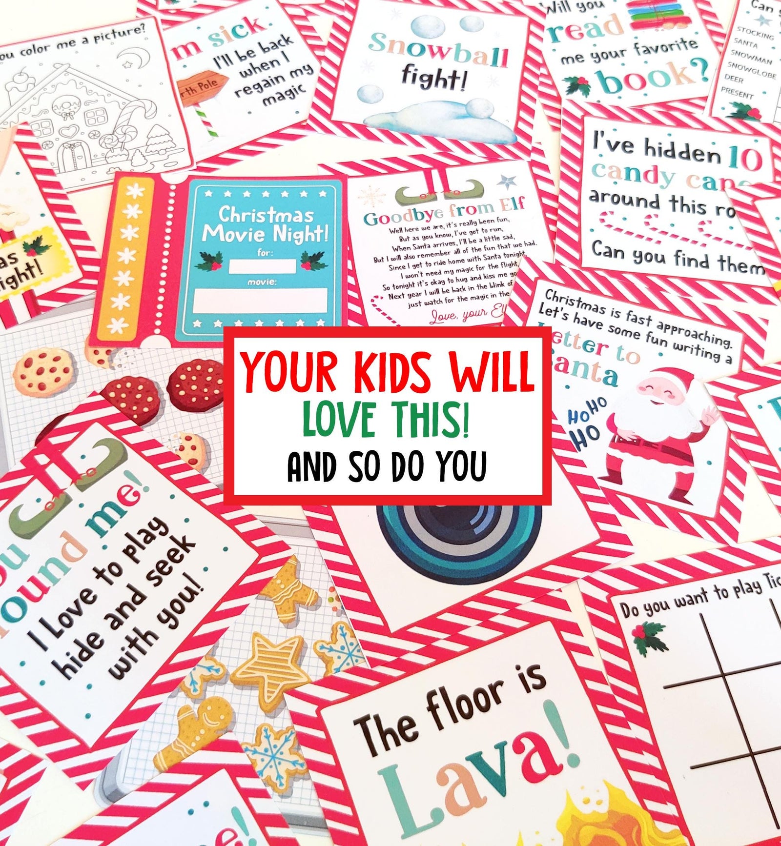 Elf Kit 24 Days Mega Bundle Christmas Elf Props Kit Elf Activities Elf Notes Elf Letters Elf Ideas Games Bundle DIY Instant Download 0008