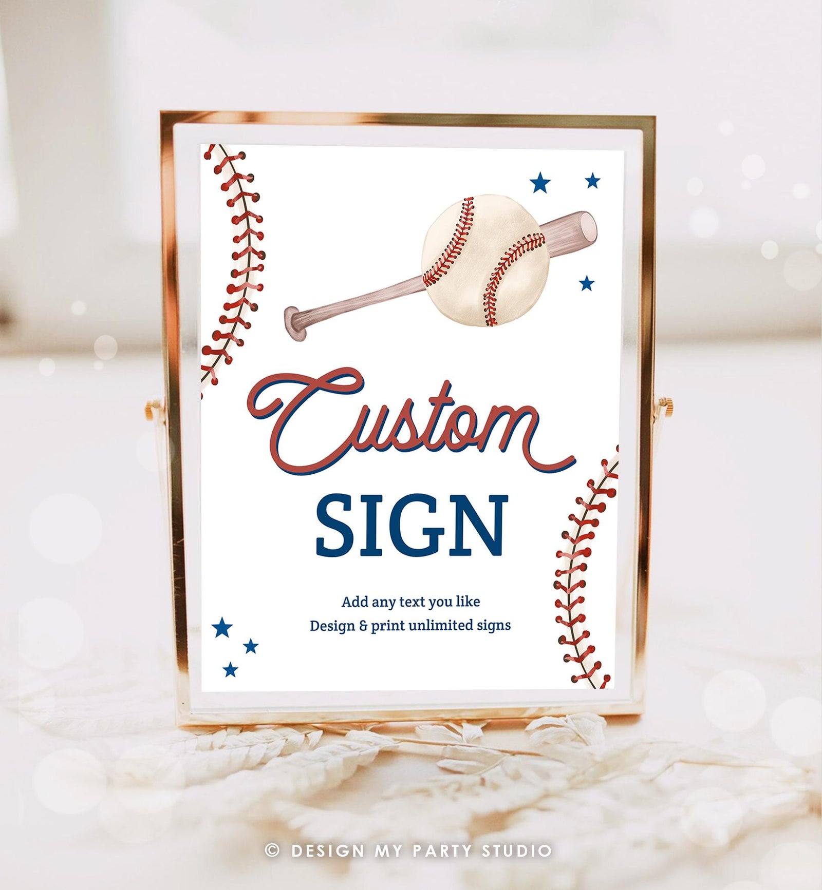 Editable Baseball Custom Sign Little Snugger Rookie of The Year Boy Girl Birthday Party Decor Table Digital Download Template Printable 0492
