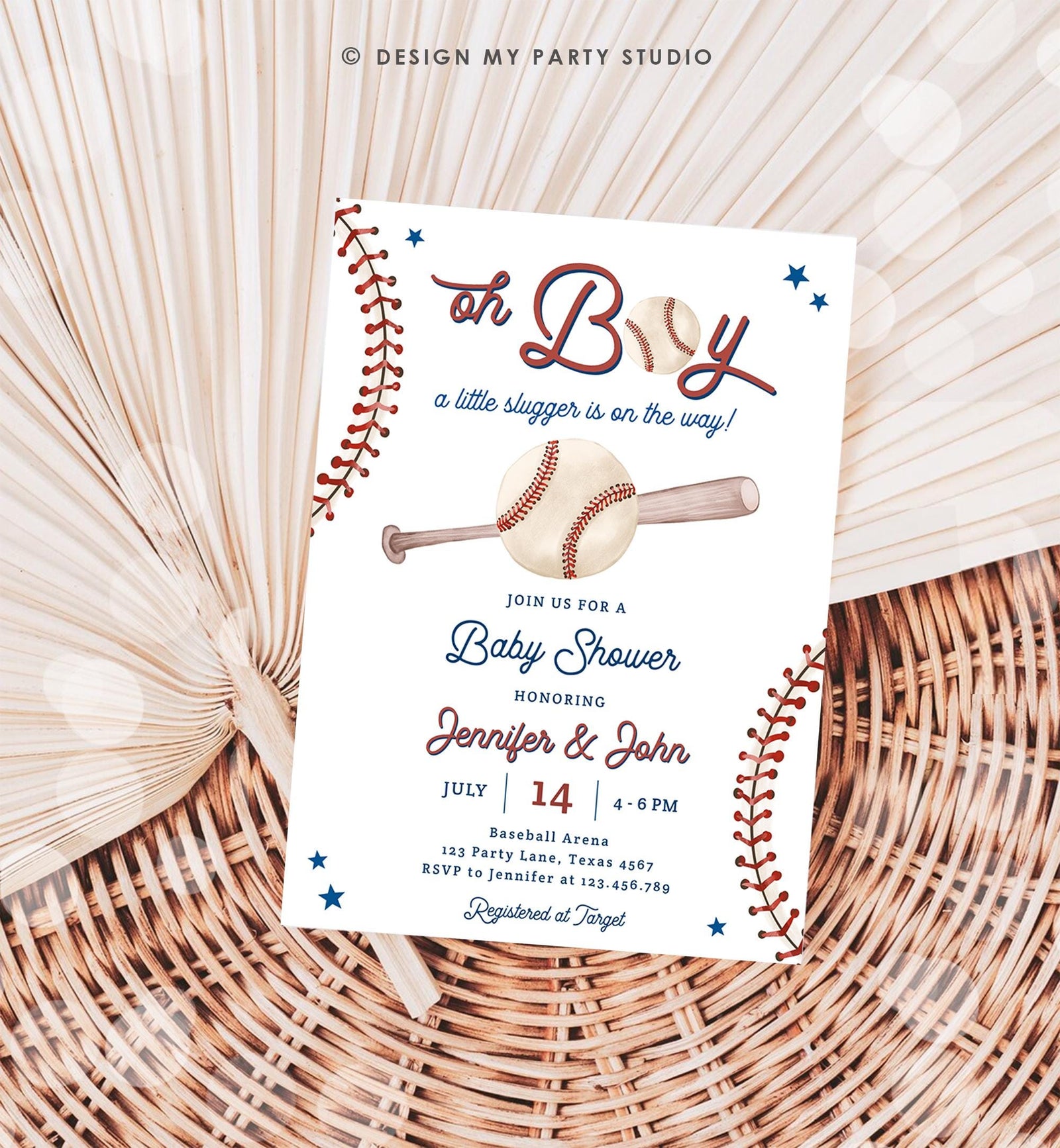 Editable Baseball Baby Shower Invitation Sports Baby Shower Baseball Little Slugger On The Way Digital Download Template Printable 0492