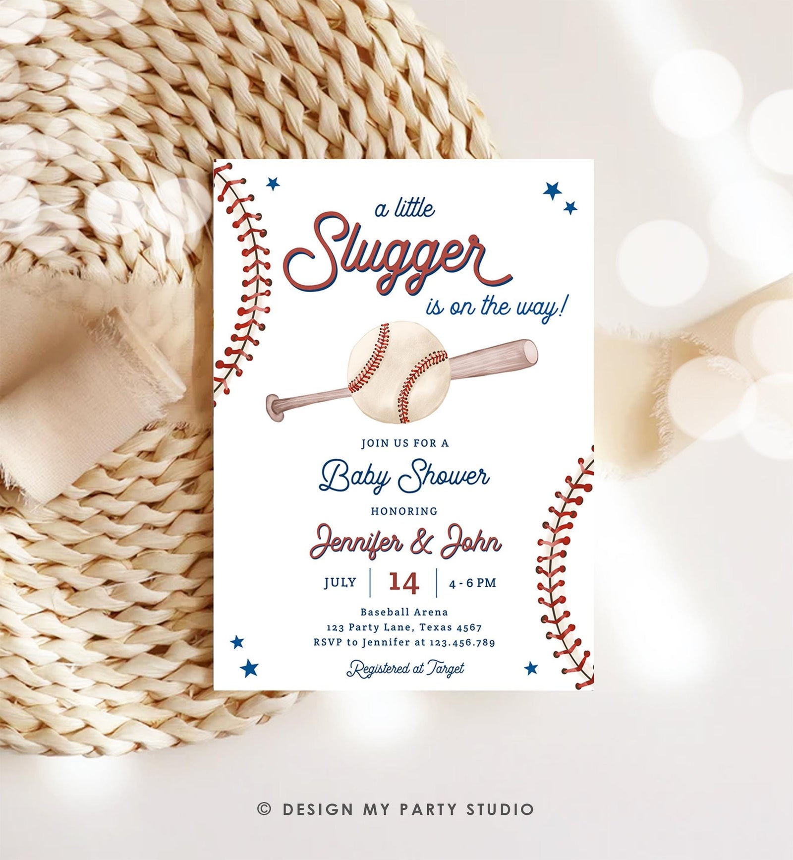 Editable A Little Slugger On The Way Baseball Baby Shower Invitation Sports Baby Shower Baseball Digital Download Template Printable 0492