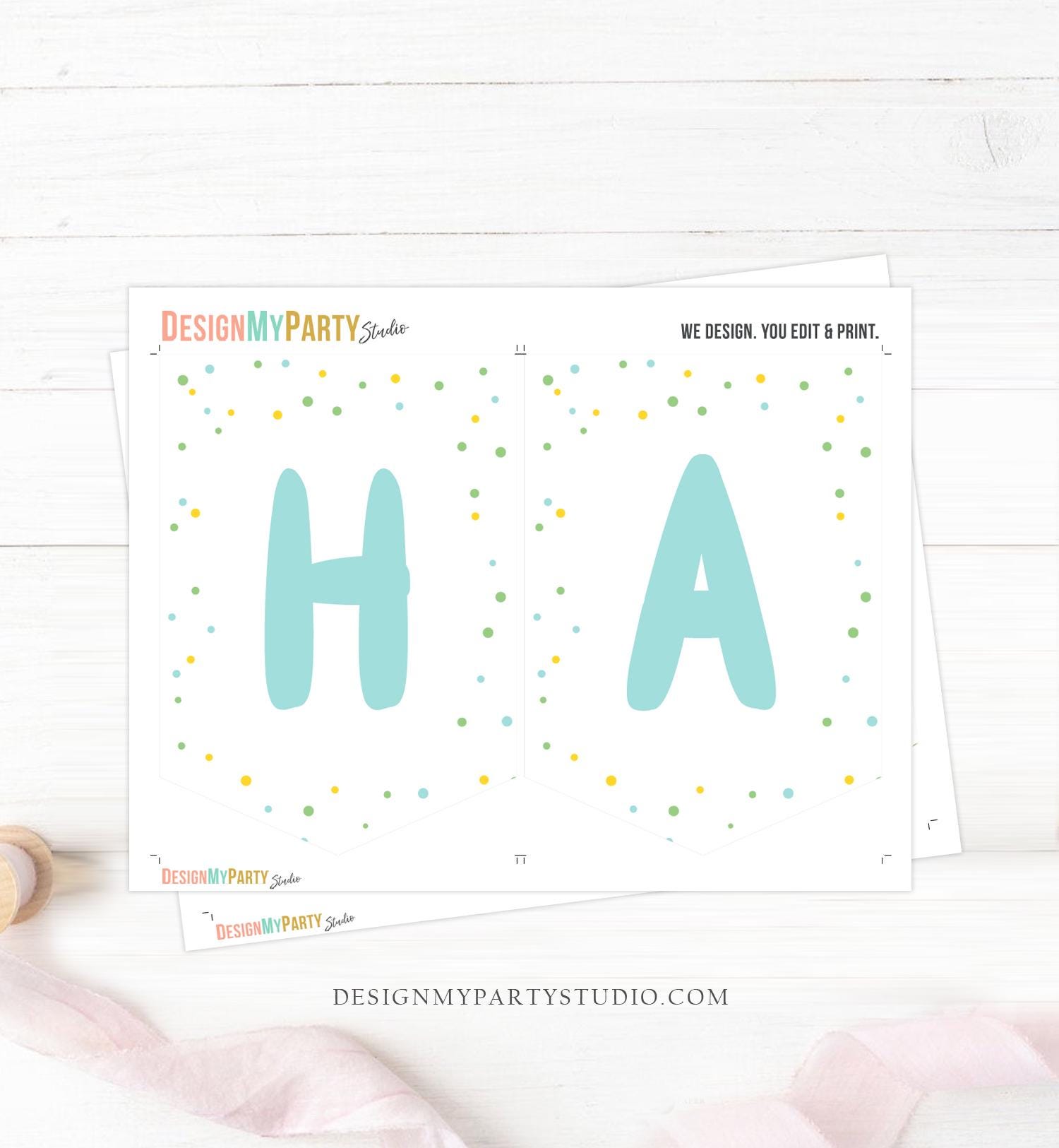 Happy Birthday Banner Baking Birthday Banner Boy Little Chef Cooking Kitchen Party Decoration Instant Digital Download Printable 0364