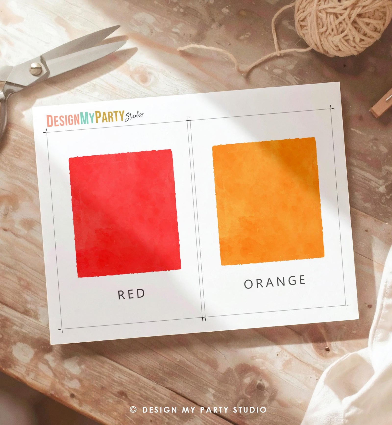 12 Rainbow Colors Flash Cards Counting Educational Flashcards Montessori Classroom Geometric Wall Decor Digital Download Printable 0550