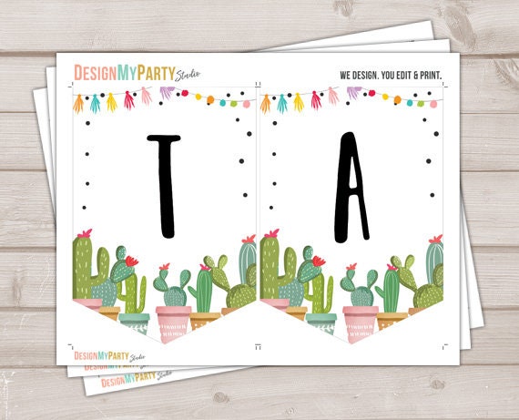 Taco &#39;Bout Love Banner Couples Shower Bridal Shower Banner Cactus Succulent Green Pink Fiesta Instant download PRINTABLE DIGITAL DIY 0254