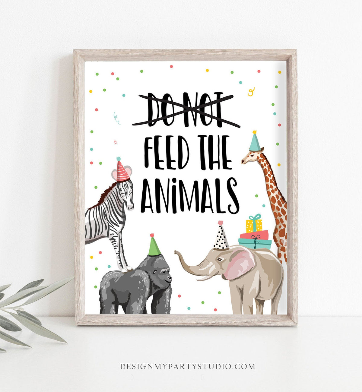 Dont Feed The Animals Birthday Sign Party Animals Decor Safari Birthday Wild One Animals Table Sign Zoo Party Jungle Printable 0142