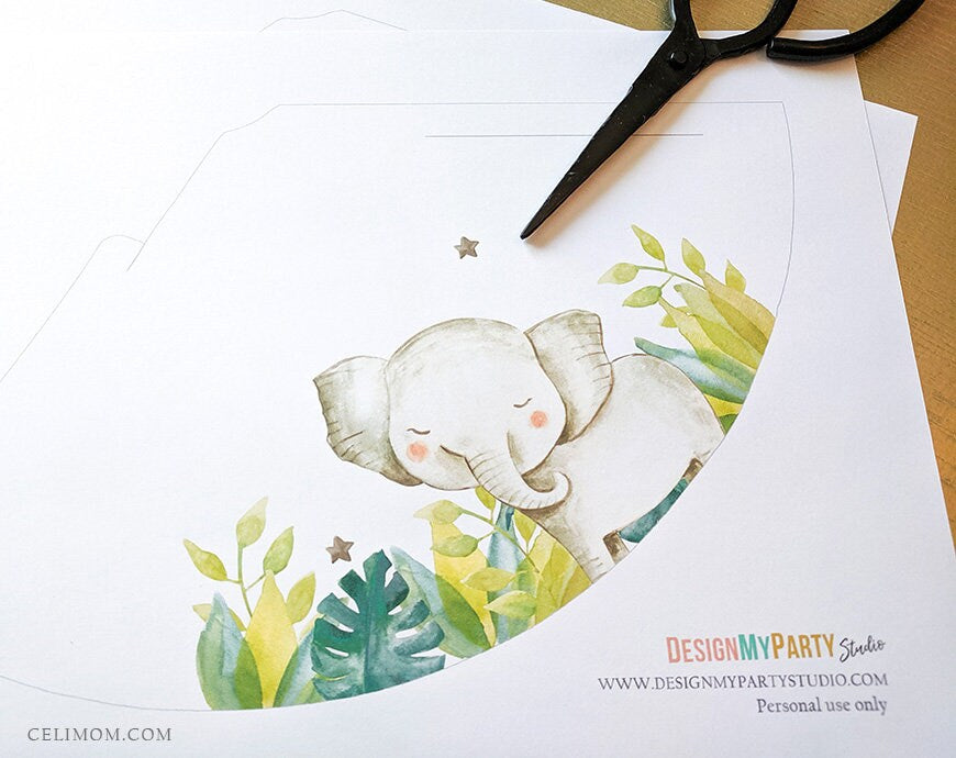 Printable Party Hats Party Animals Birthday Party Birthday Decor Safari Birthday Wild One Zoo Decor DIY Digital Download Printable 0163