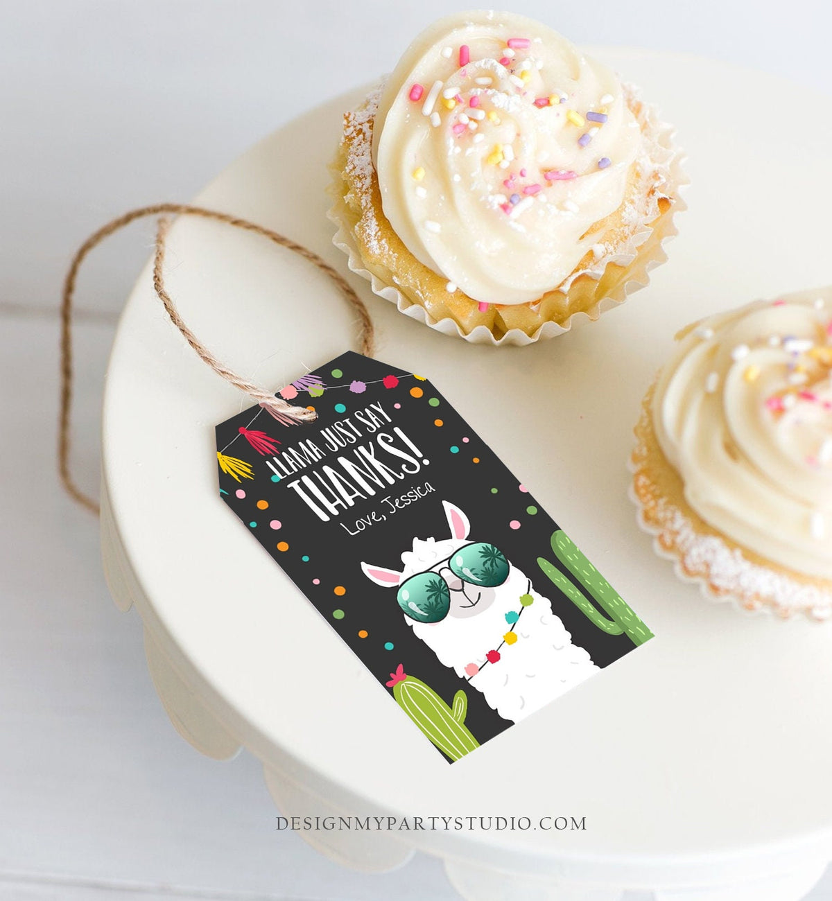 Editable Llama Favor Tags Llama Thank you Tags Fiesta Tags Cactus Alpaca Mexican Llama Birthday Llama Party Favor Tags Pink Template 0079