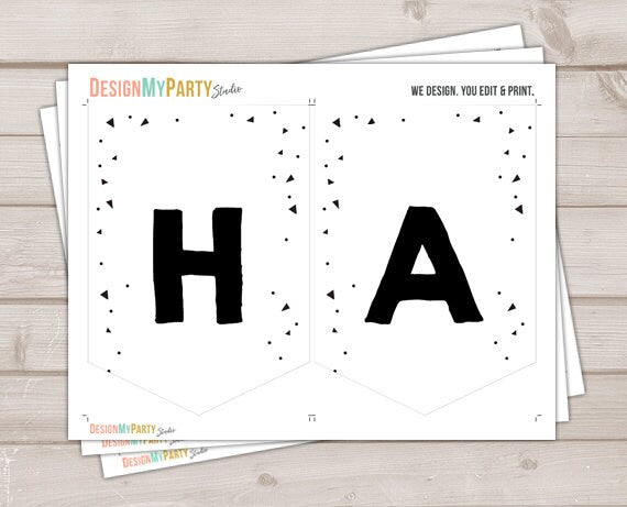 "Two Cool" 2nd Birthday Banner - Sunglasses Theme, High-Quality Cardstock, Unstrung - View #10