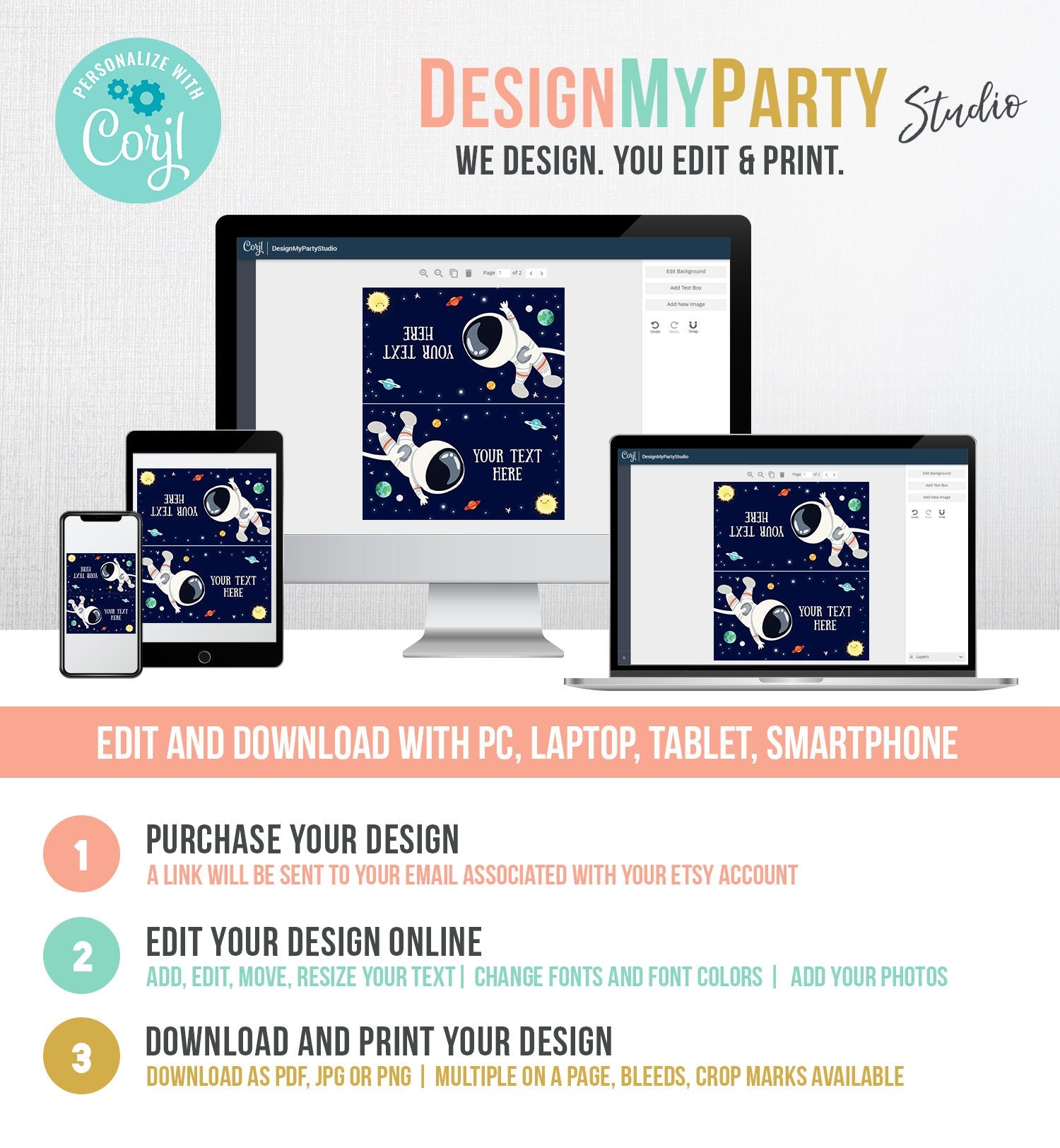 Editable Space Food Labels Galaxy Birthday Food Cards Tent Card Astronaut Outer Space Boy Buffet Label Digital Template Printable 0259