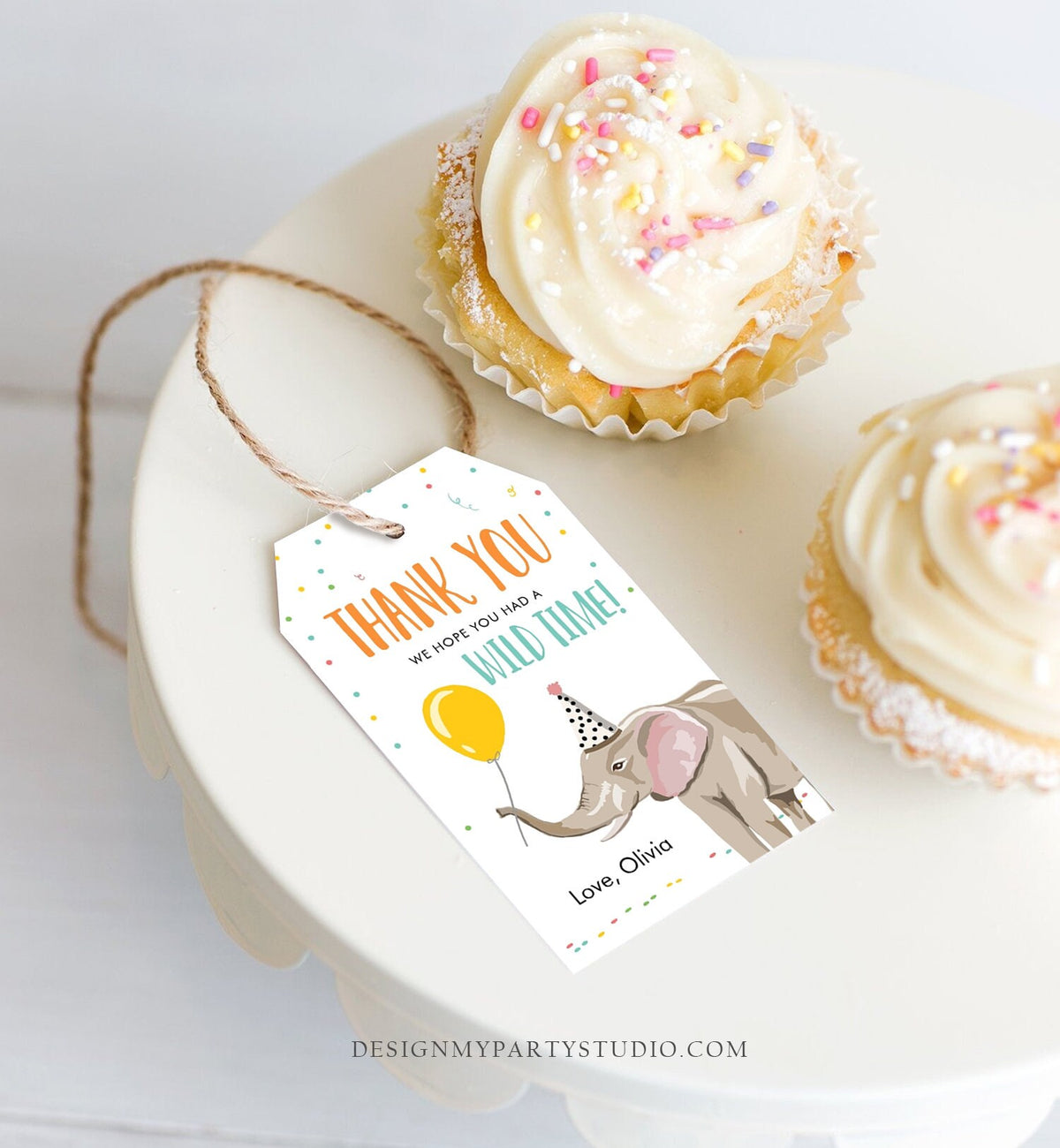 Editable Party Animals Favor Tags Wild One Animals Thank You Tags Safari Zoo Animals Birthday Wild Time Gift Tag Digital Corjl Template 0142