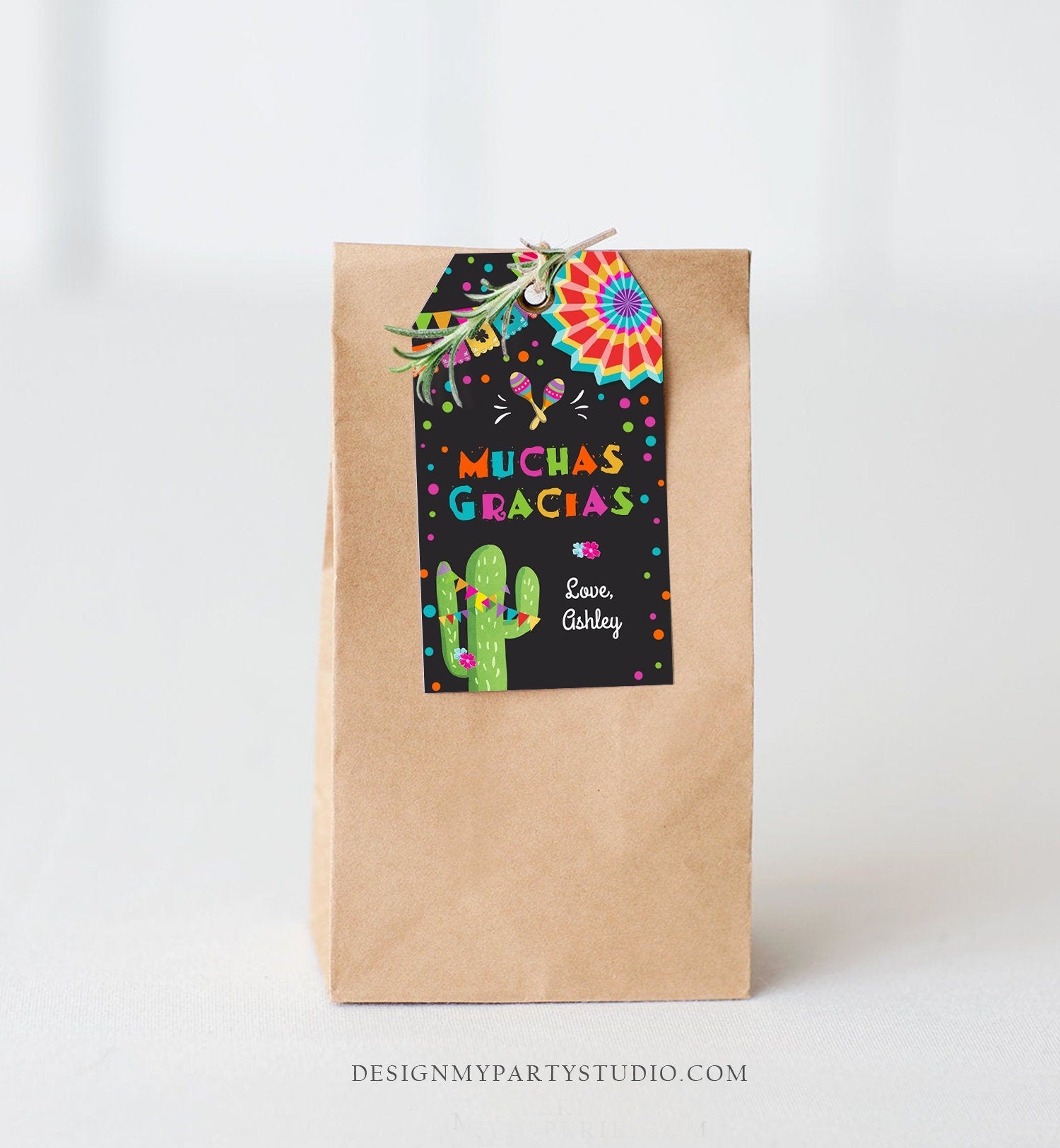 Editable Cactus Fiesta Favor Tags Fiesta Thank You Tags Mexican Muchas Gracias Bridal Shower Succulent Birthday Corjl Template 0045