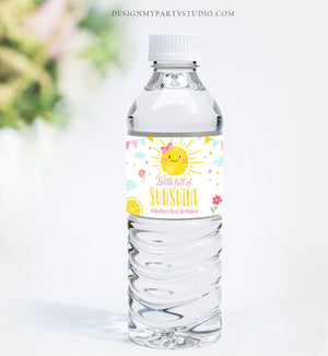 Editable Water Bottle Labels Sunshine Girl Birthday Sunshine Birthday Decor Pink Lemonade Fun Printable Bottle Labels Template Corjl 0141