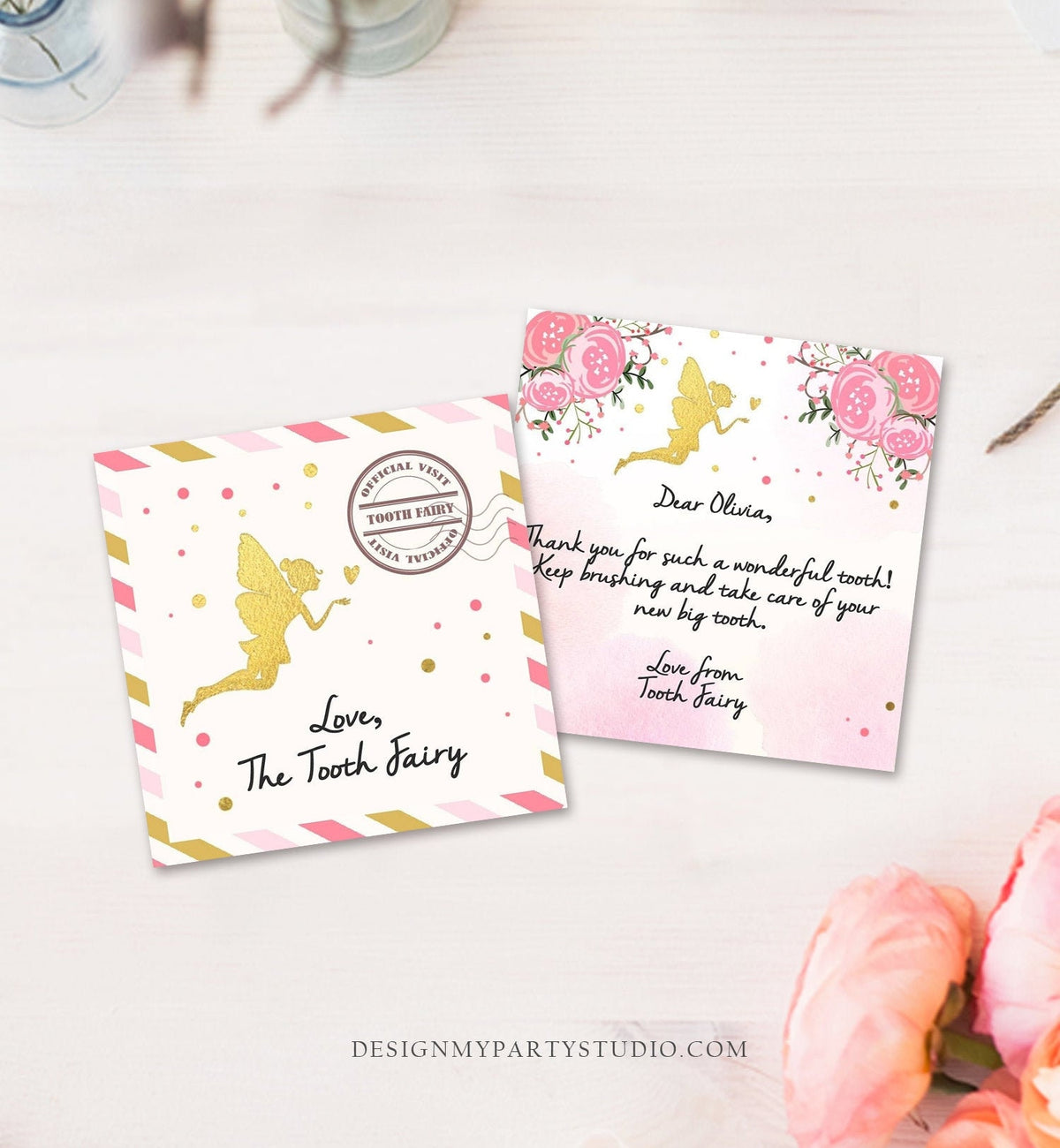 Editable Tooth Fairy letter Tooth Fairy Envelope Fairy kit Milestone Tooth Baby Tooth Fairy Note Mini Letter Digital Template Printable 0526