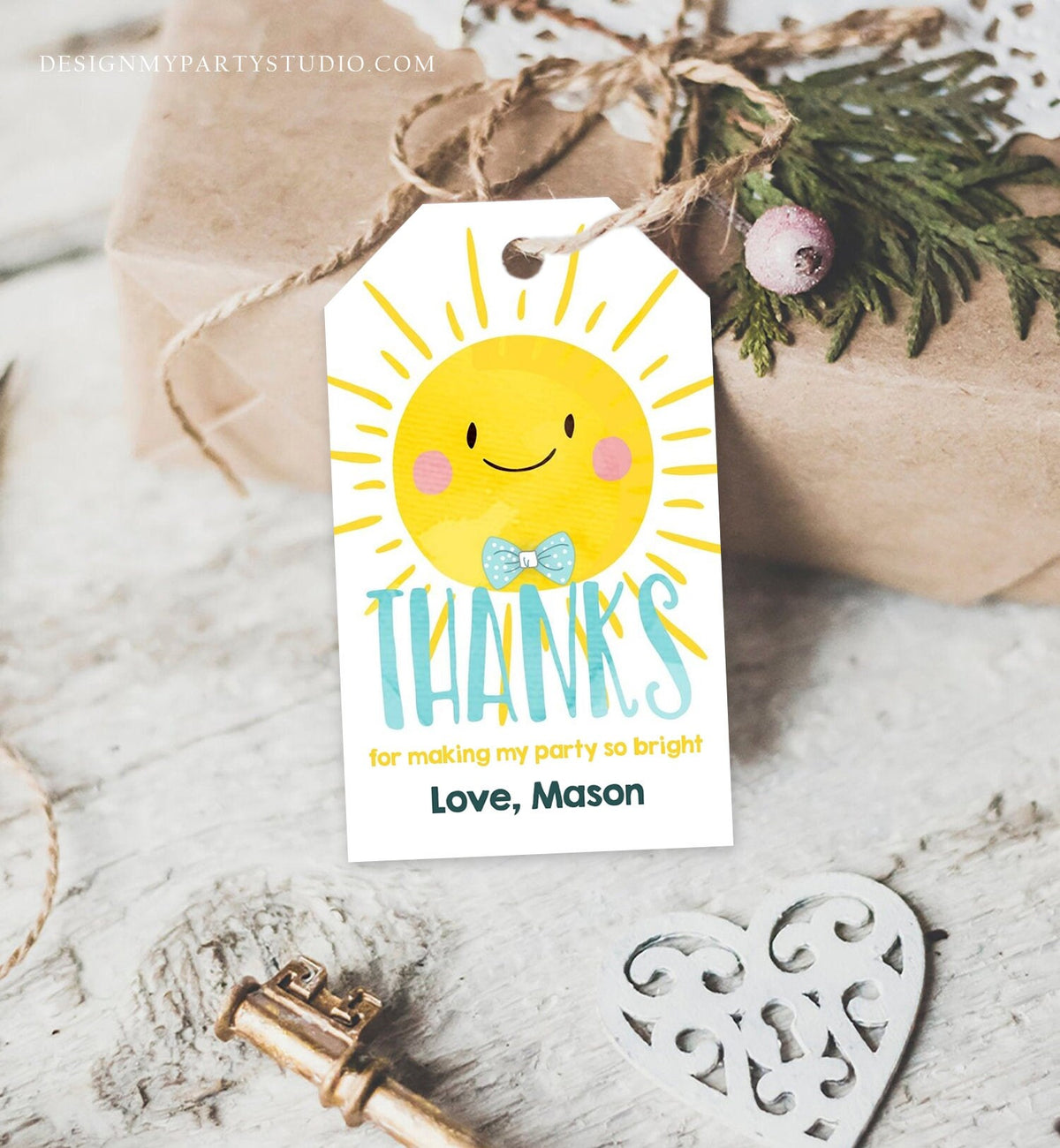 Editable Sunshine Favor Tag Little Sunshine Birthday Thank You Tag Boy Summer Sunshine Party Tags Digital Download Template Printable 0141