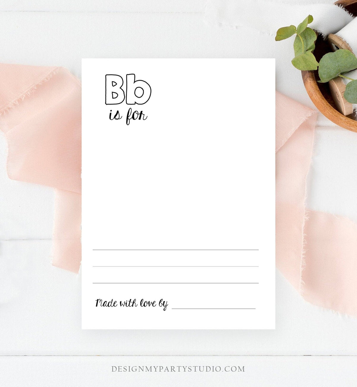 Editable ABC Coloring Book Baby Shower Game Shower Activity Baby Book Coloring Pages Alphabet Flash Cards First ABC Template Corjl PRINTABLE