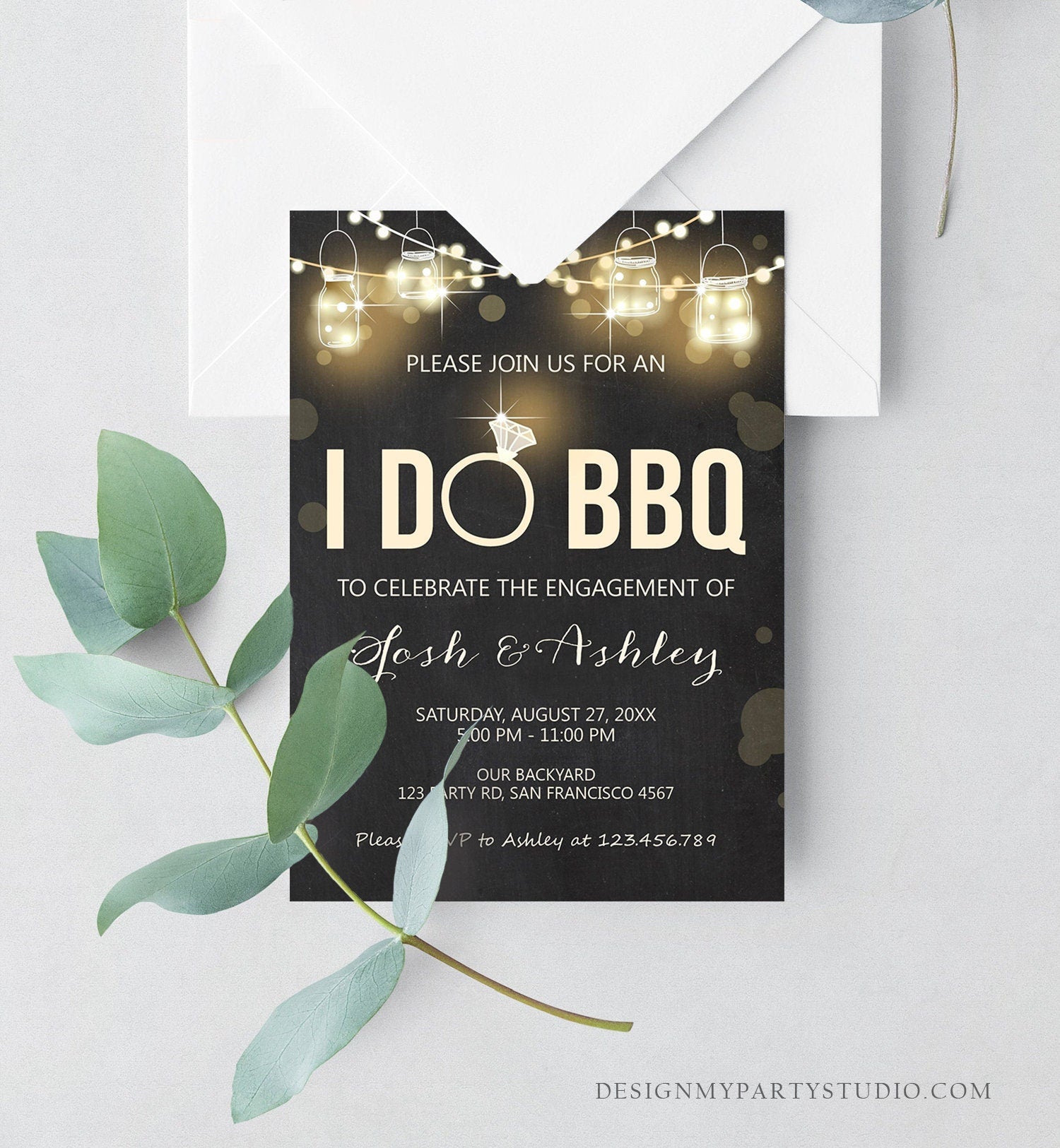 Editable I Do BBQ Invitation Couples Shower Invite Engagement Party Ru - Design My Party Studio editable-i-do-bbq-invitation-couples-shower-invite-engagement-party-ru-design-my-party-studio