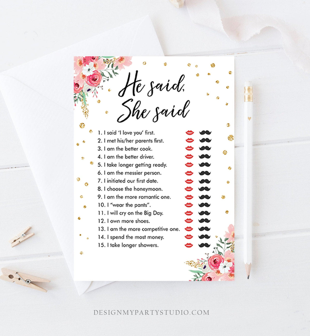 Editable Travel Adventure Floral Bridal Shower Games Bundle Wedding Shower Activity Pink Gold Confetti Digital Template Printable 0030 0318