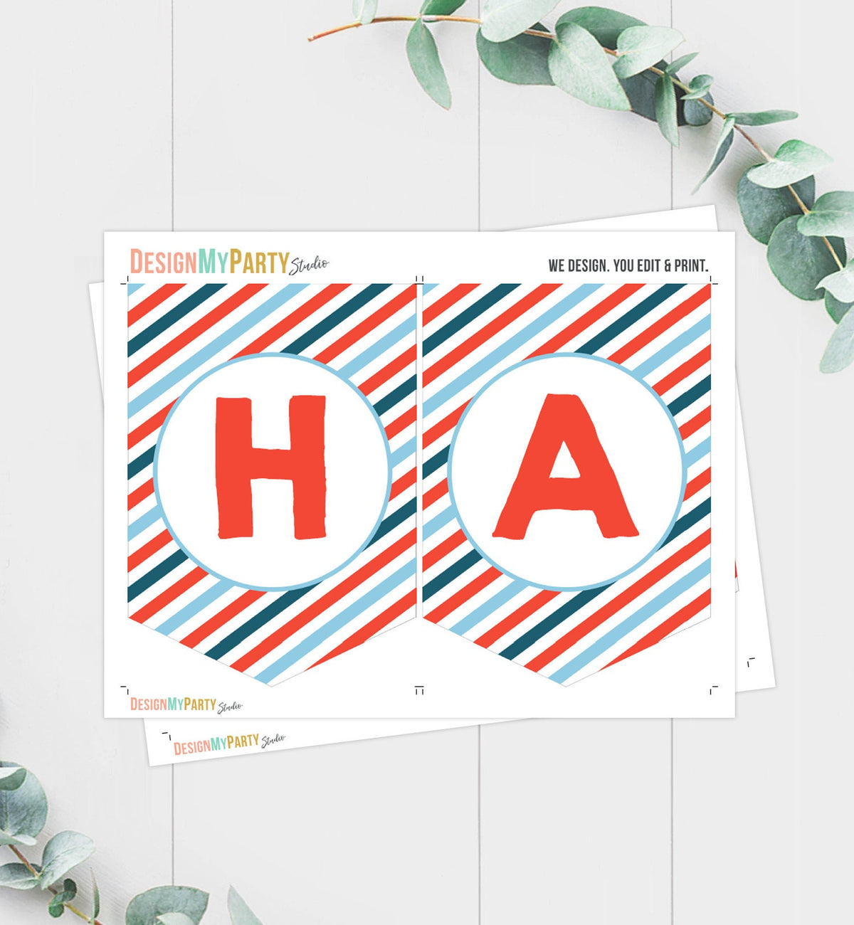 Happy Birthday Banner Train Birthday Banner Train Birthday Boy Blue Red Train Decorations Instant download PRINTABLE DIGITAL DIY 0149