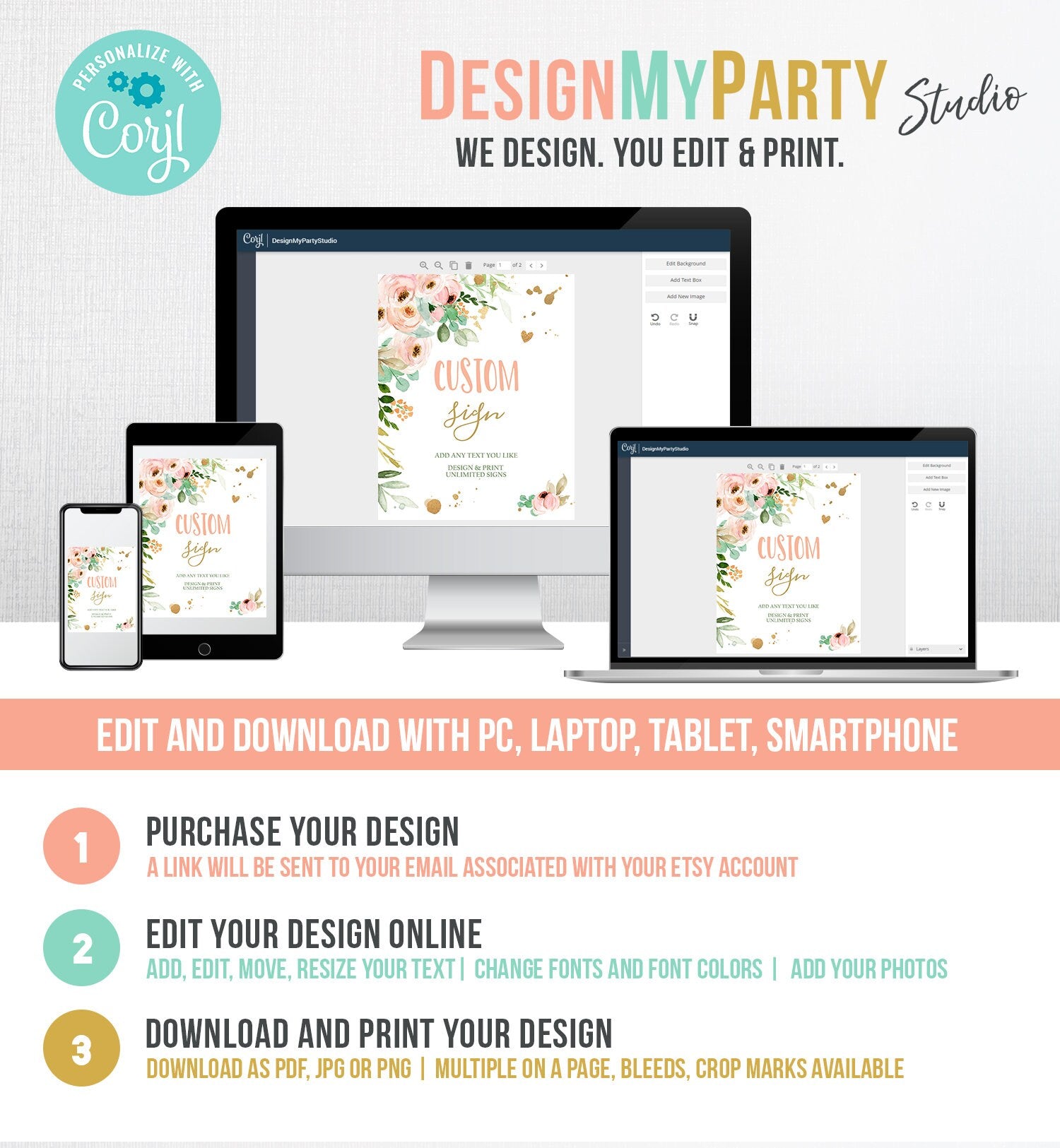 Editable Custom Sign Floral Sign Pink Gold Girl Birthday Decor Little Miss Onederful Table Sign Decoration 8x10 Download PRINTABLE 0147