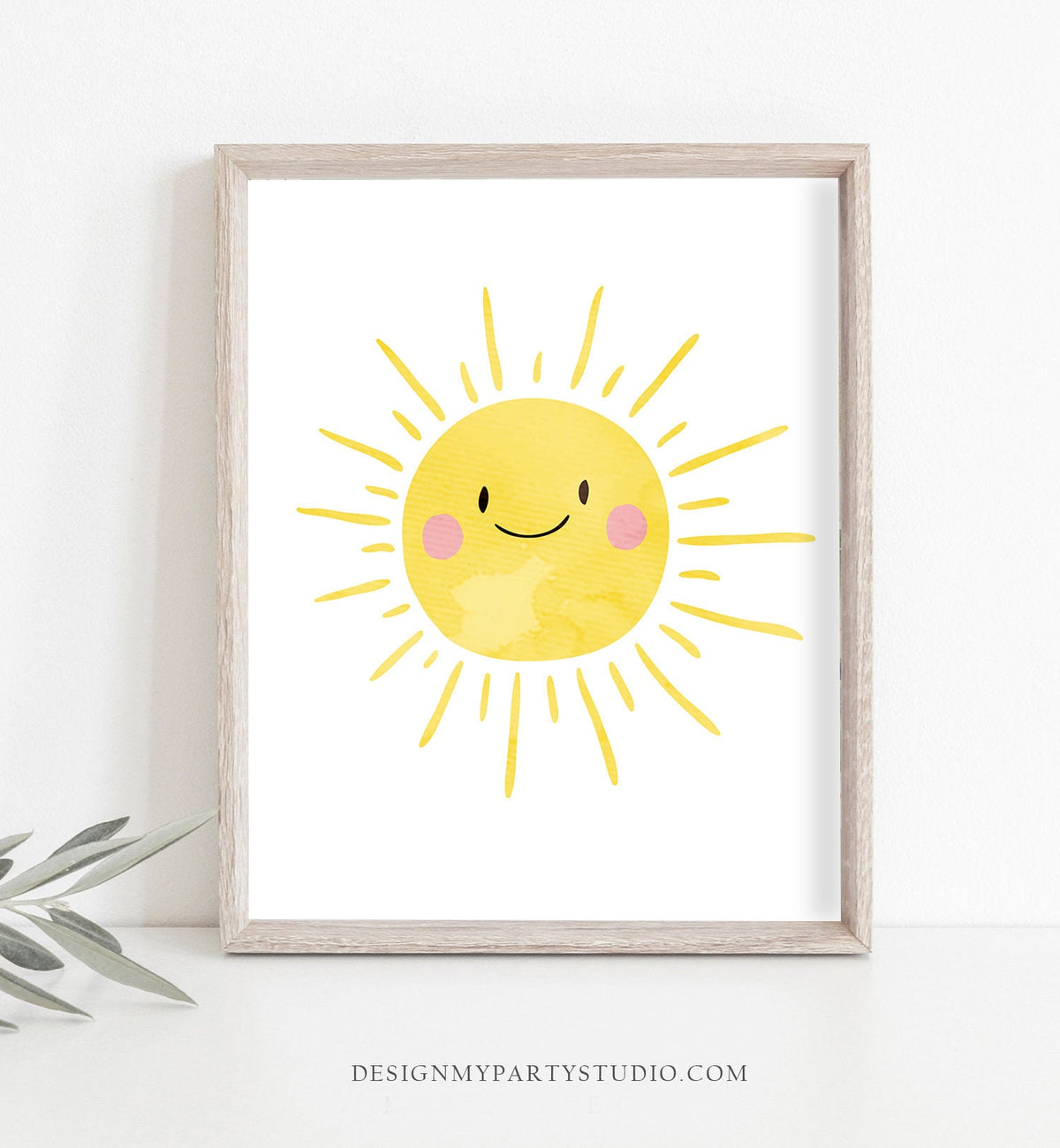 Set of 3 Prints Rainbow Nursery Decor Sunshine Print Cloud Wall Art Nursery Art Watercolor Girls Kids Baby Room Instant Download Printable