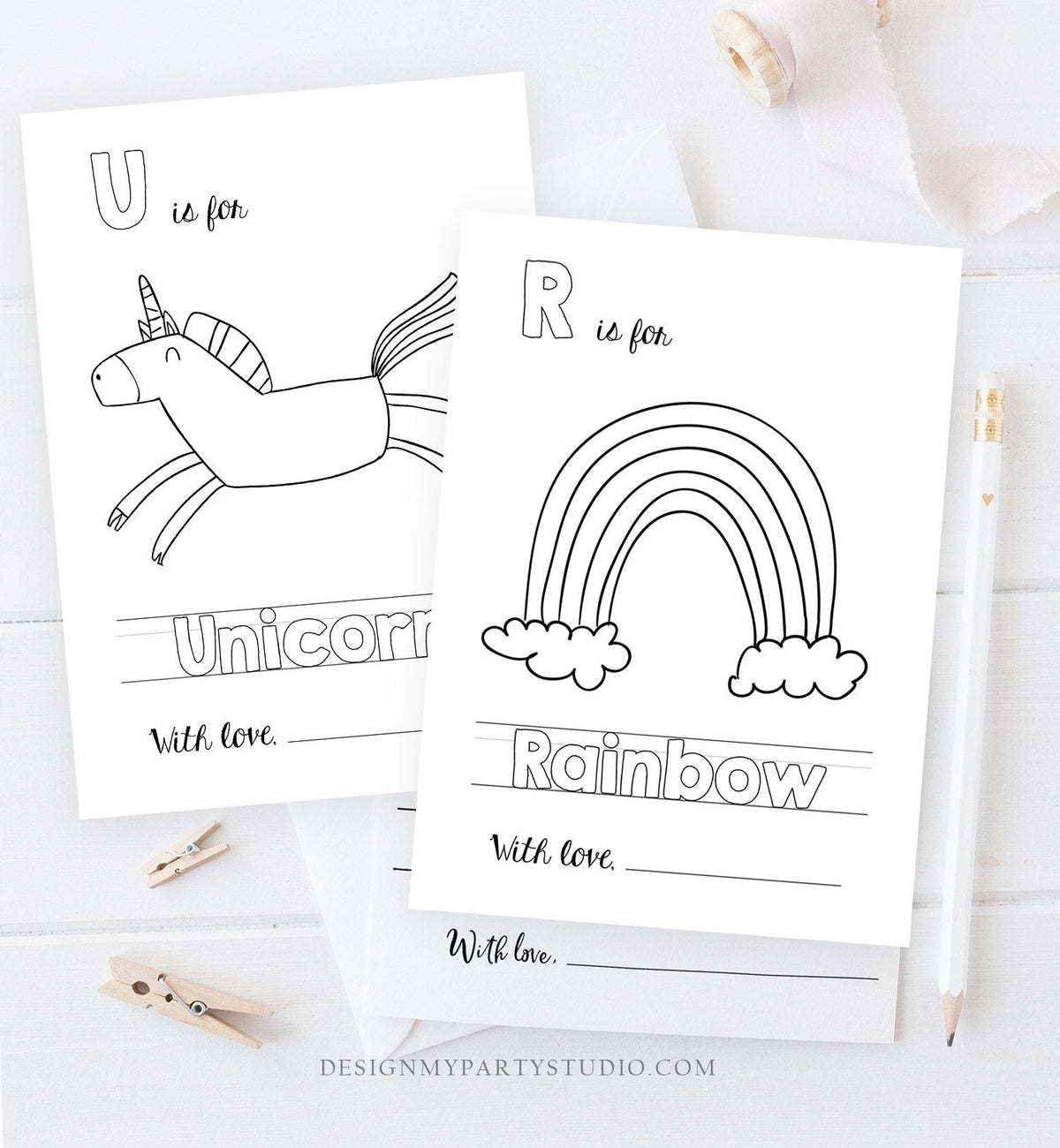 ABC Coloring Book Baby Shower Game Activity Baby Book Coloring Pages Alphabet Flash Cards First ABC Fiesta Digital Download Printable 0254