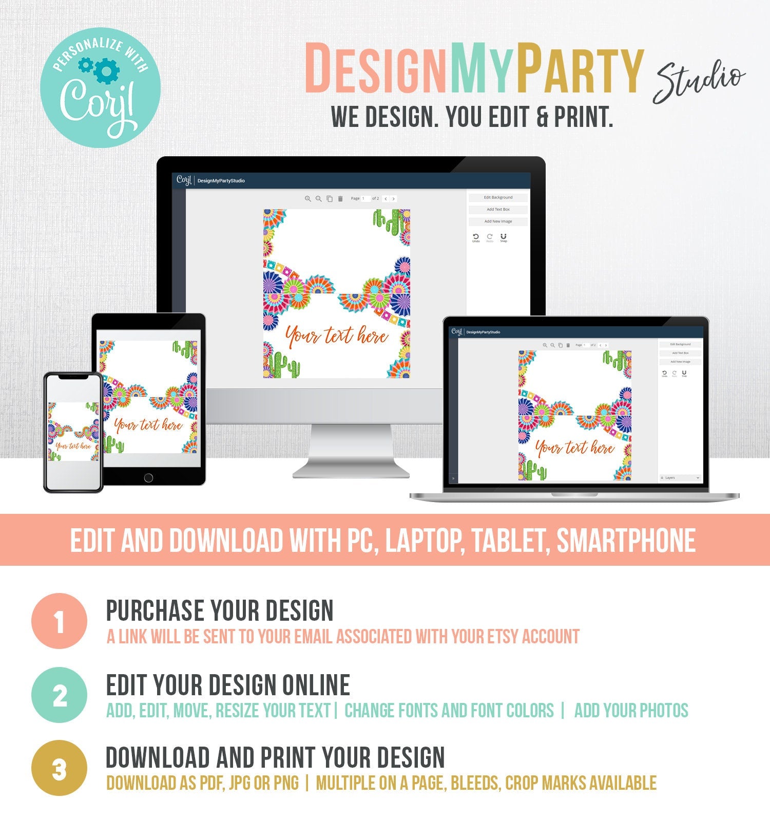 Editable Fiesta Cactus Food Label Fiesta Party Place Card Tent Card Birthday Baby Shower Mexican Fiesta Decor Template Printable 0236