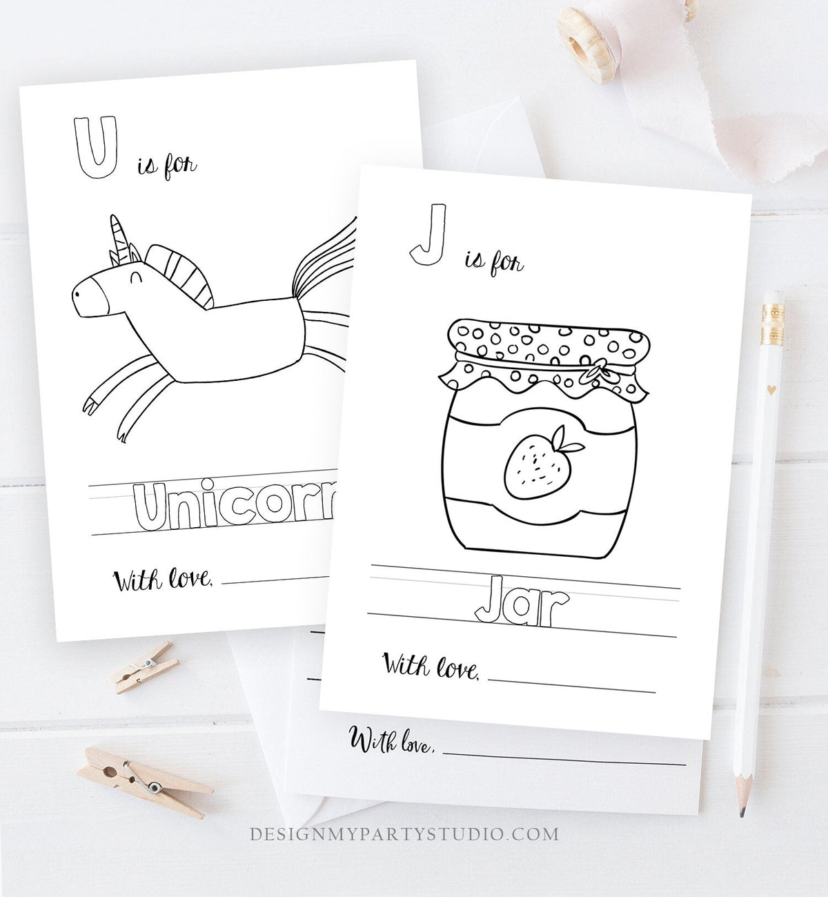 ABC Coloring Book Baby Shower Game Shower Activity Baby Book Coloring Pages Alphabet Flash Cards First ABC pdf Baby Book PRINTABLE 0036