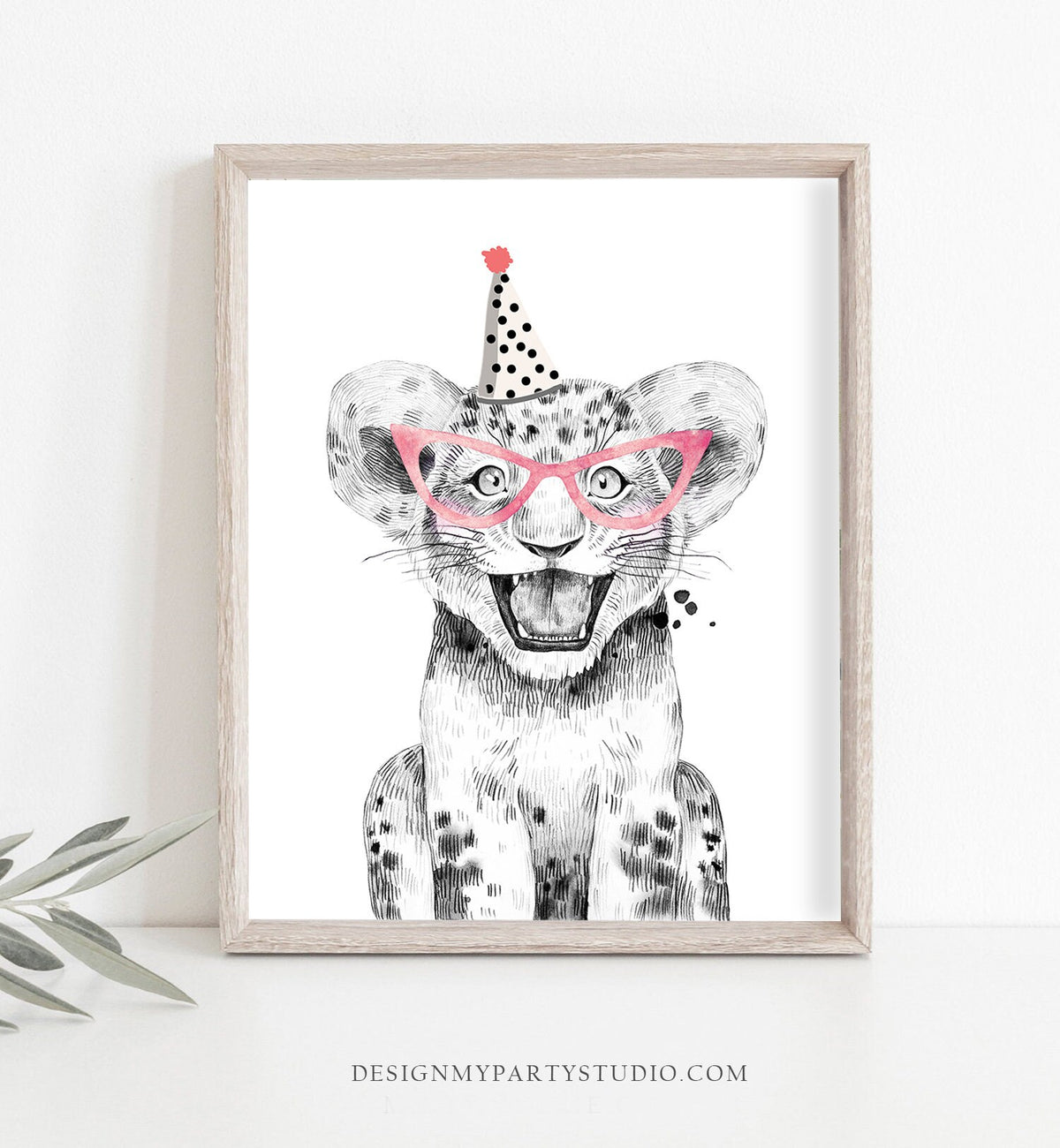 Party Safari Animals Print Set Birthday Decor Wall Art Wild Animals Bubblegum Nursery Animals Decor Jungle Download Printable 0322 0390