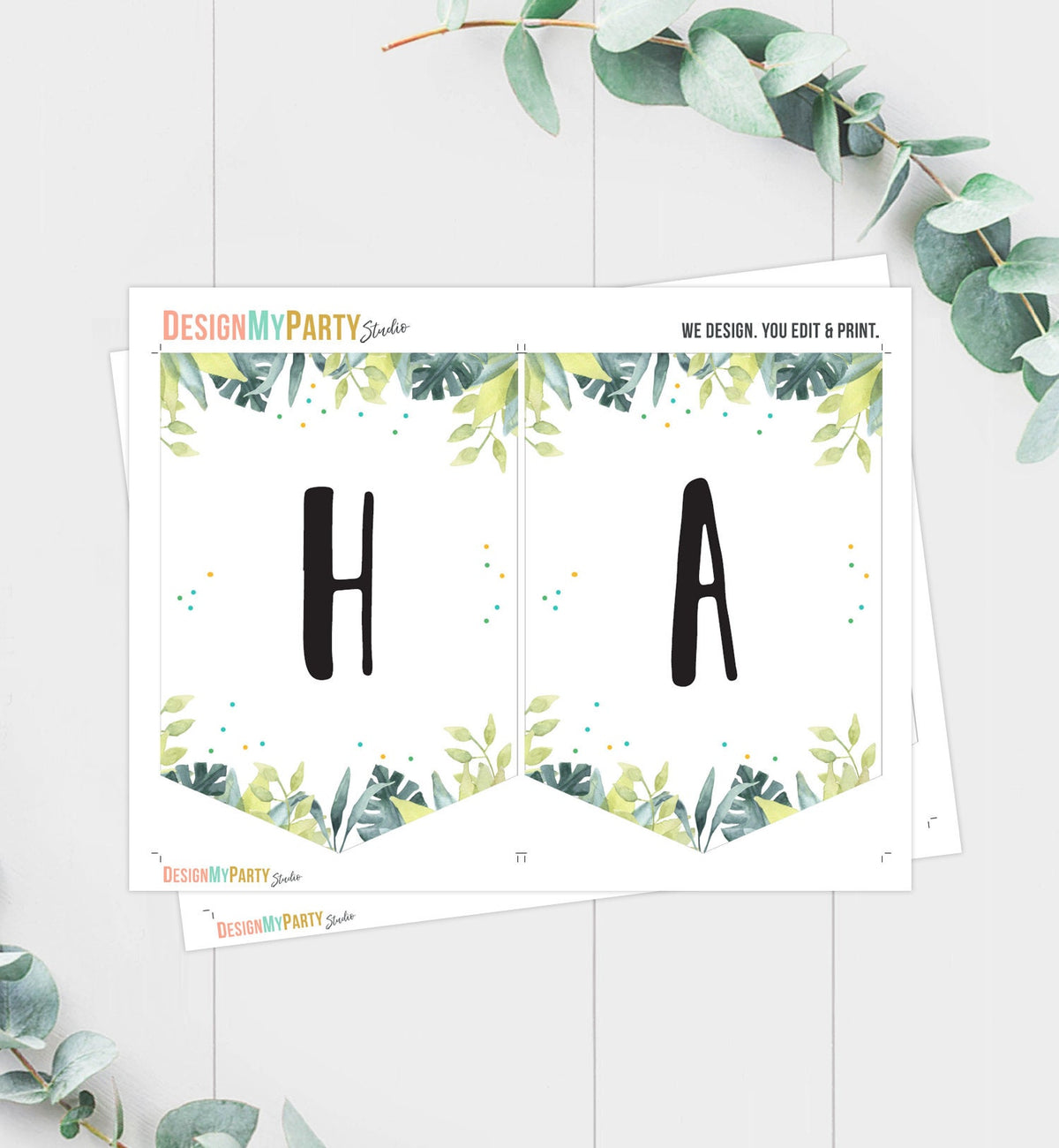 Happy Birthday Banner Safari Animals Blue Teal Party Animals Wild One Birthday Boy Zoo Decorations Instant download PRINTABLE DIGITAL 0322