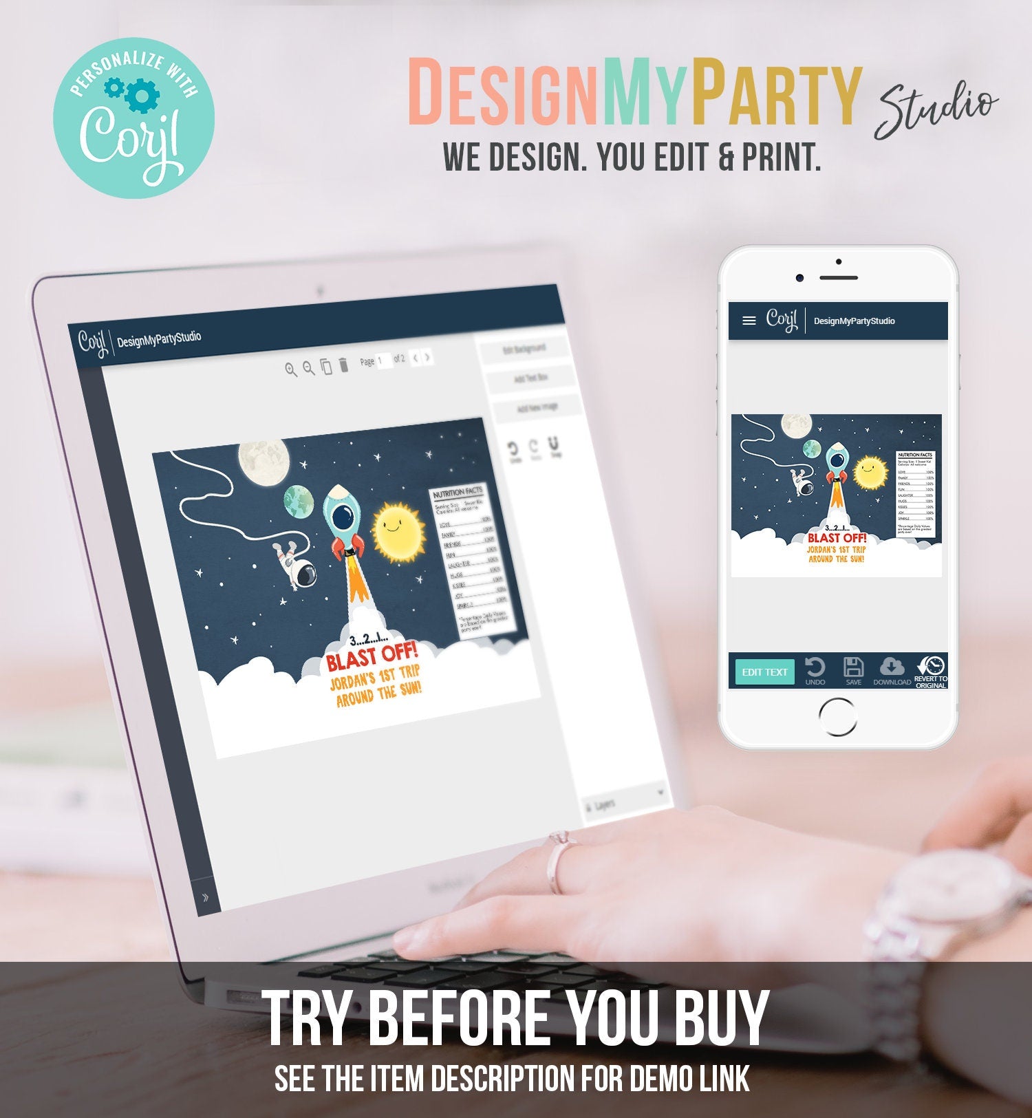 Editable Outer Space Chip Bag Outer Space Birthday Party Decor Boy 1st Birthday Astronaut Galaxy Snack Favors Digital Corjl Template 0046